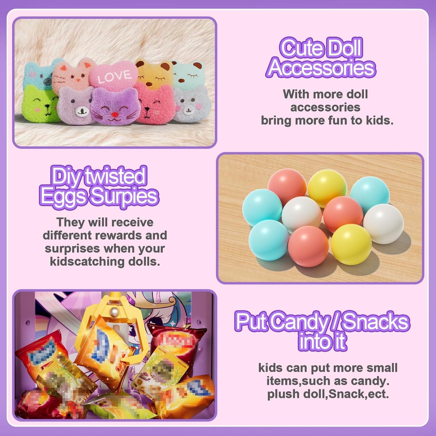 Máquina de Garras Vanvimen para Niños 3-8 Años con Sonido