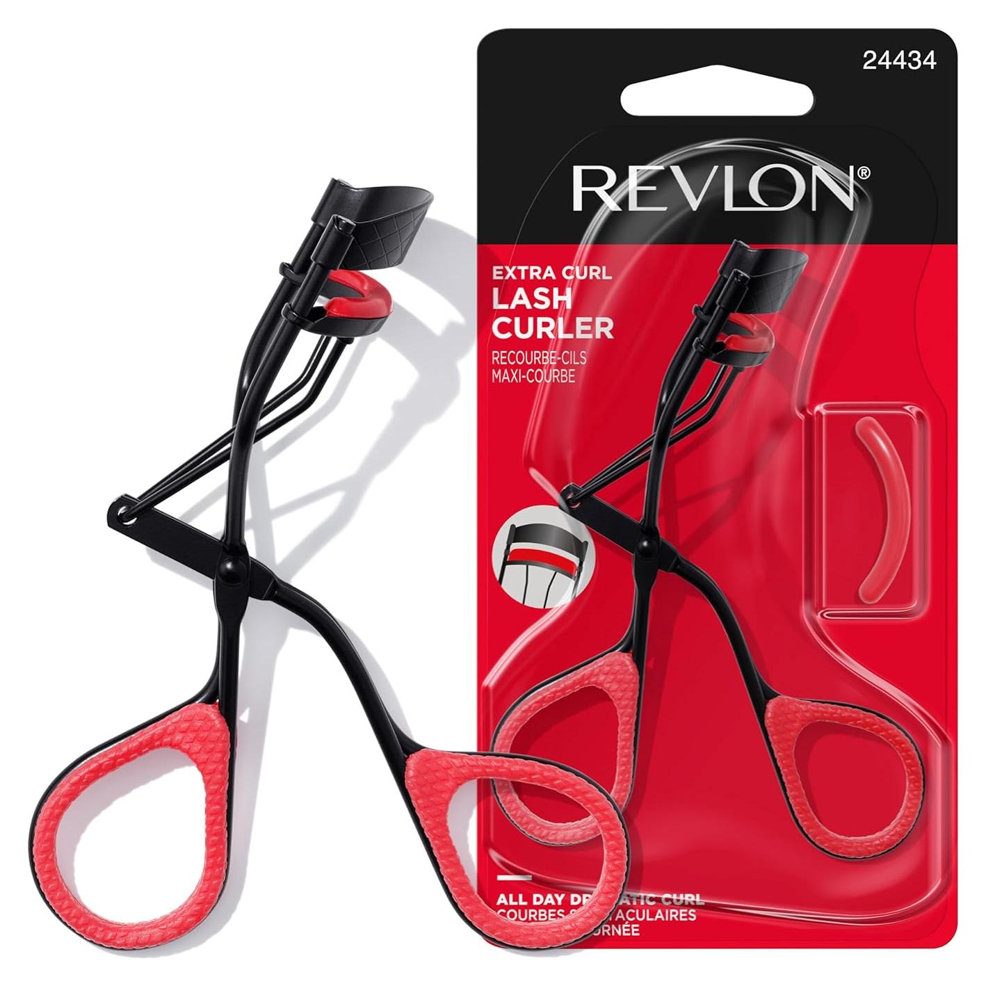Rizador de Pestañas Revlon Extra Curl, Acero Inoxidable