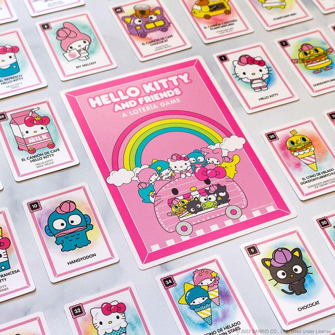 Juego de Lotería Hello Kitty - Bingo Bilingüe 54 Cartas