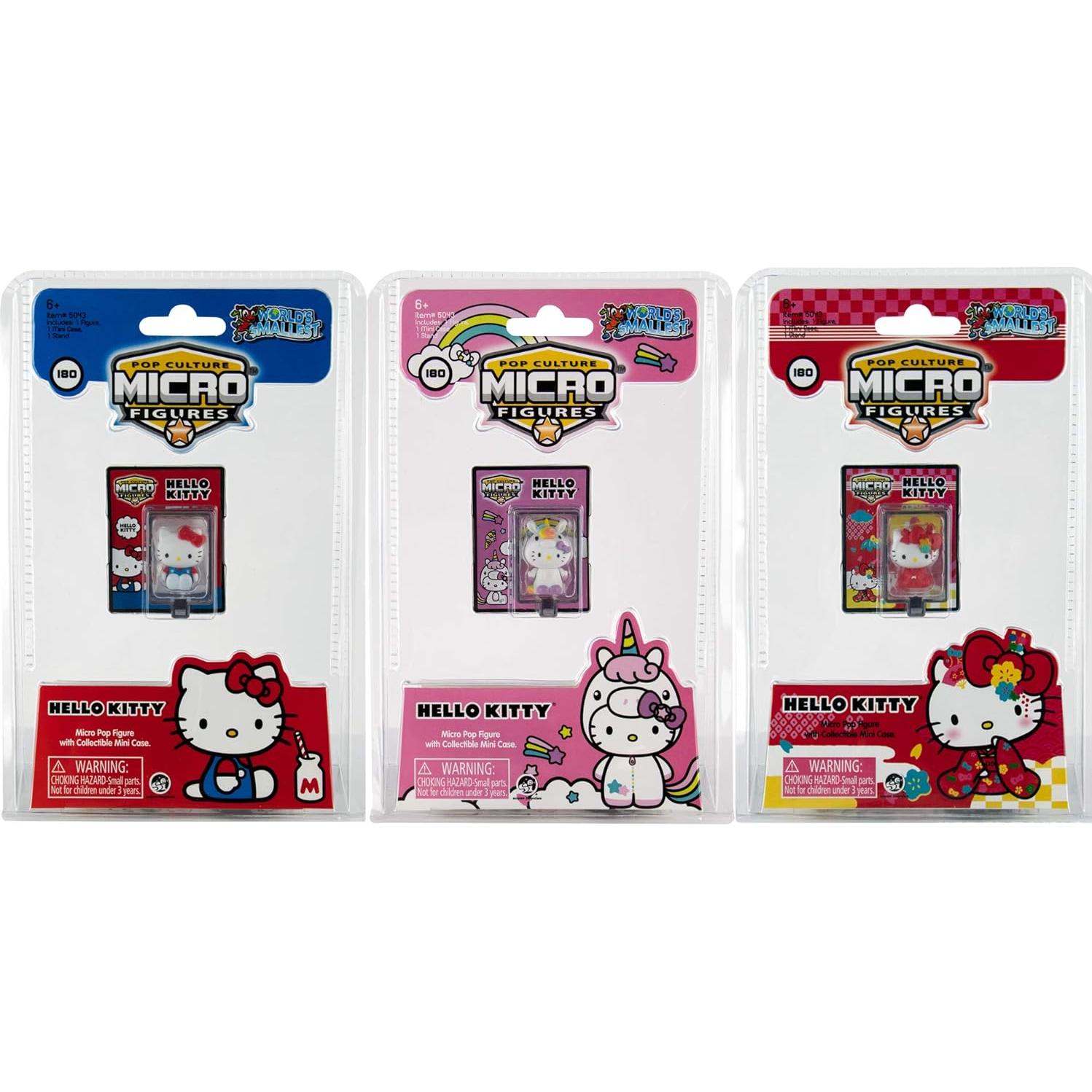 Conjunto de 3 Figuras Micro Hello Kitty - Super Impulse