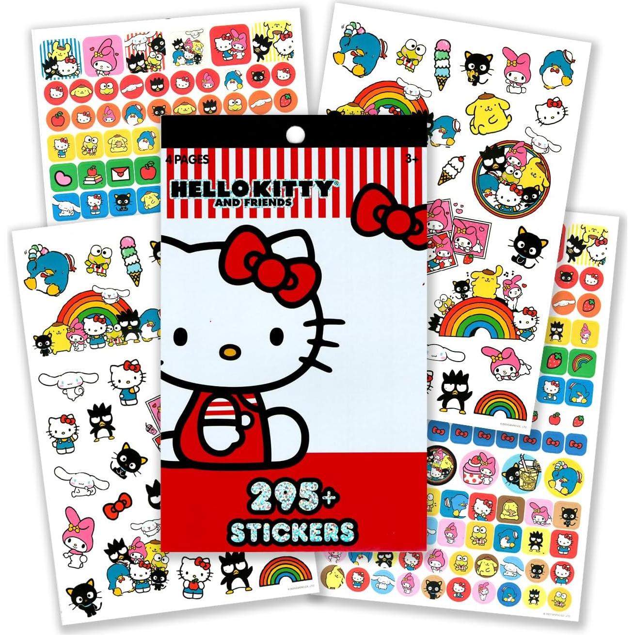 Conjunto de Libros para Colorear Hello Kitty con Stickers y Llavero