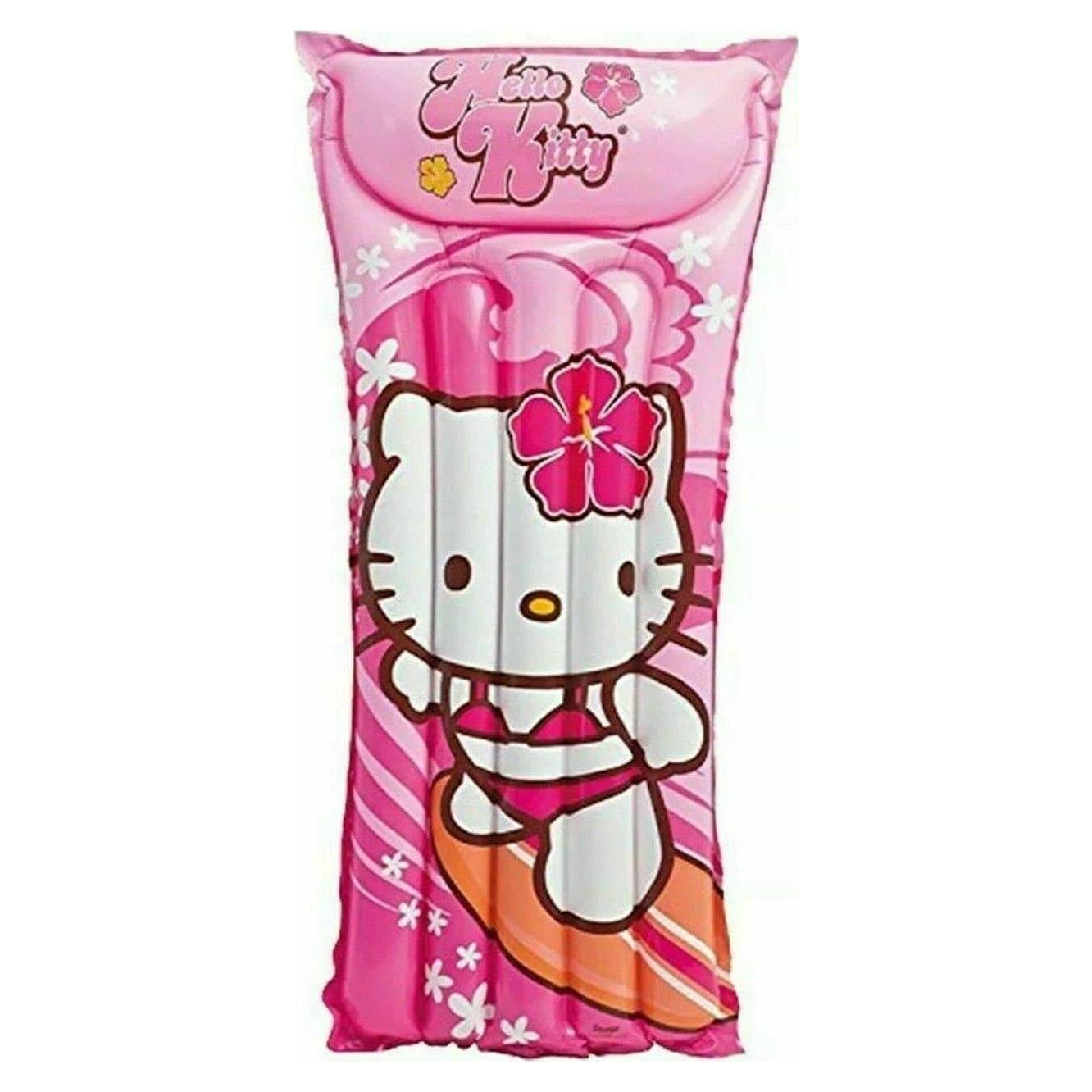 Flotador de piscina Hello Kitty 117x58cm Vinilo Rosa 3+