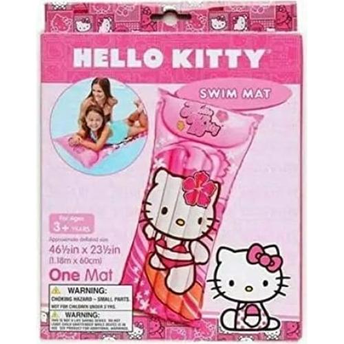Flotador de piscina Hello Kitty 117x58cm Vinilo Rosa 3+