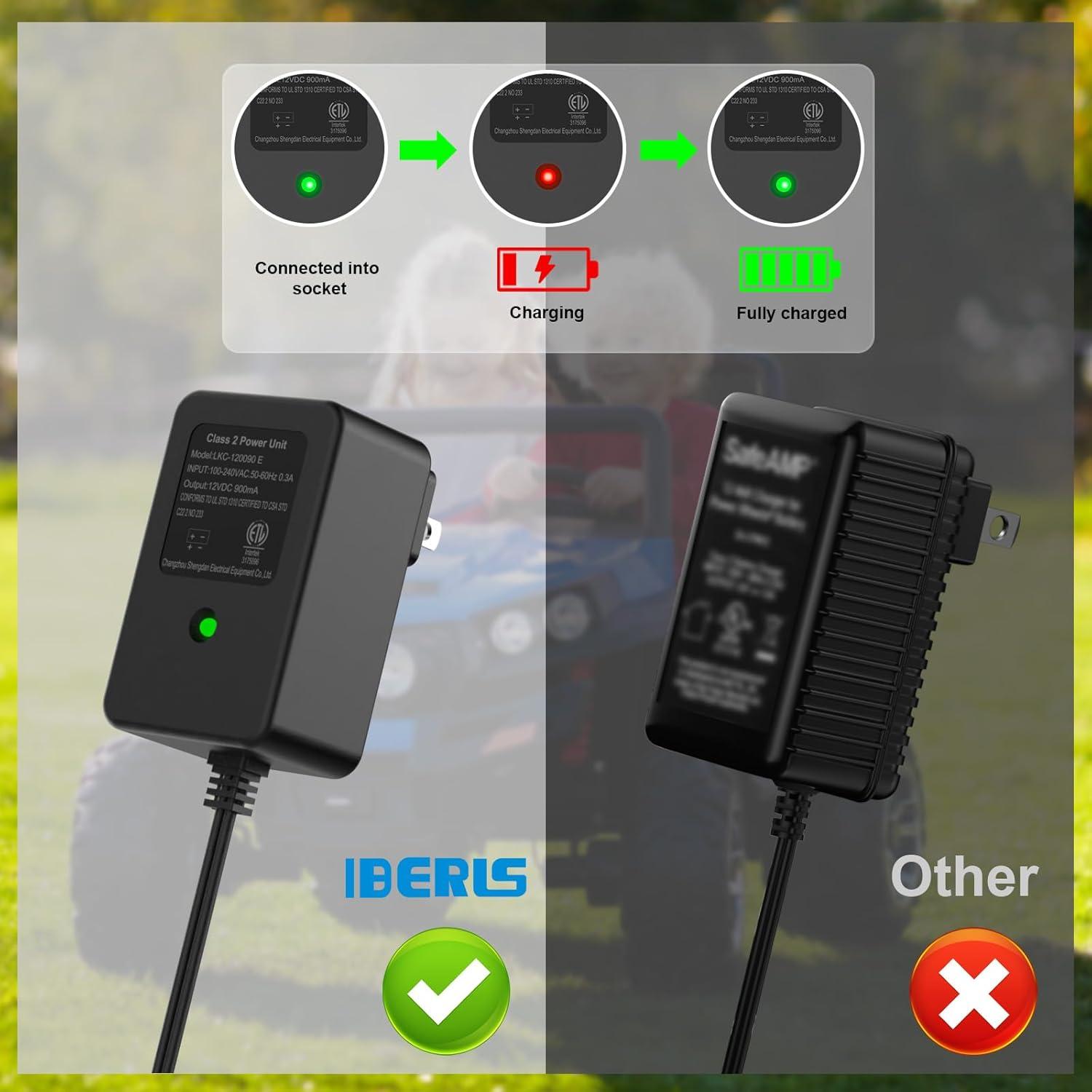 Cargador de Batería 12V para Juguetes Eléctricos SafeAMP