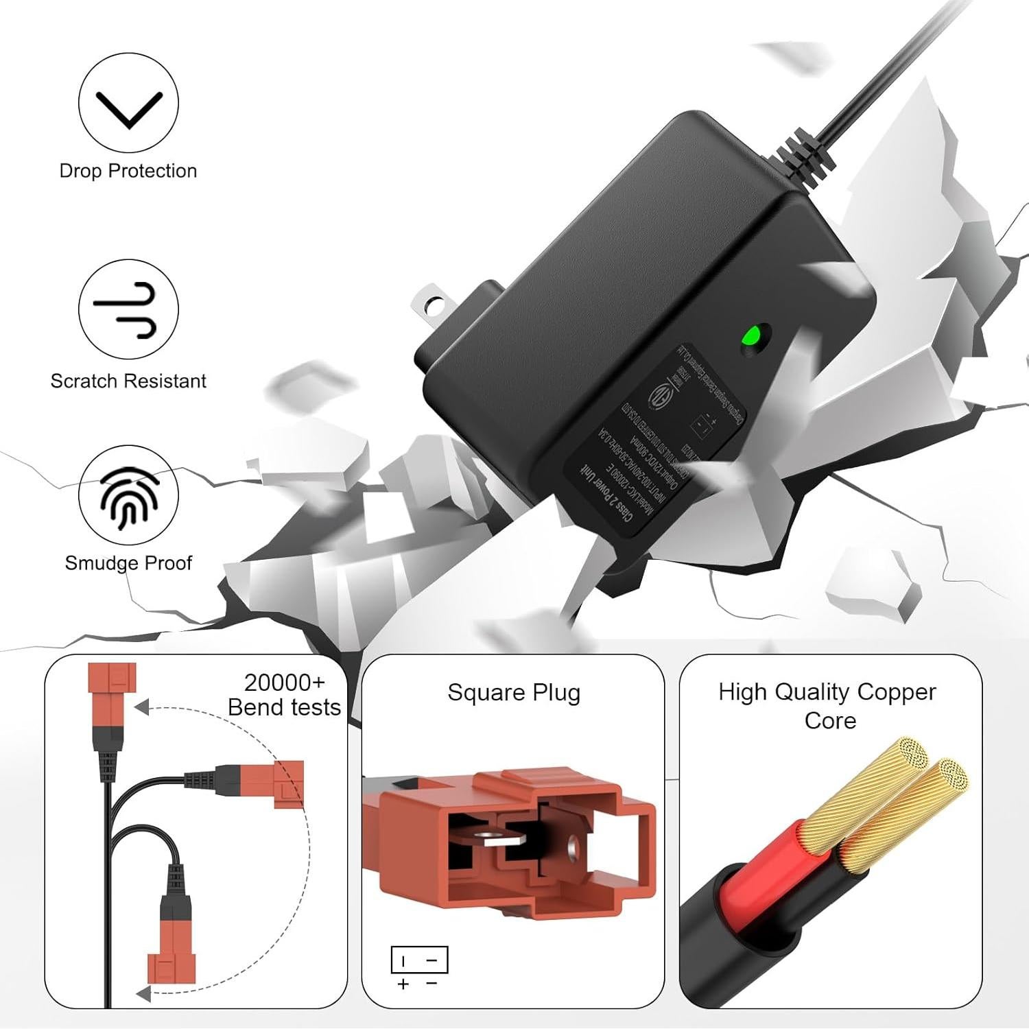 Cargador de Batería 12V para Juguetes Eléctricos SafeAMP