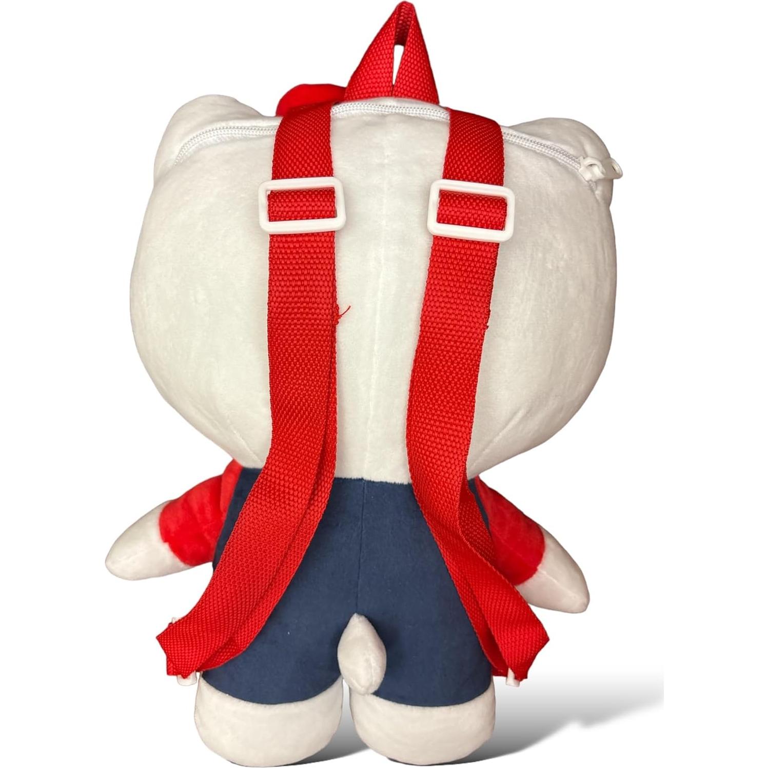 Mochila de peluche Hello Kitty 33 cm con correas ajustables