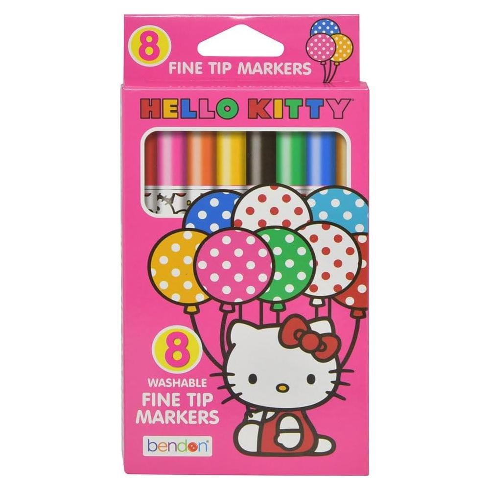 Marcadores Lavables Bendon Hello Kitty 8 Piezas Multicolor