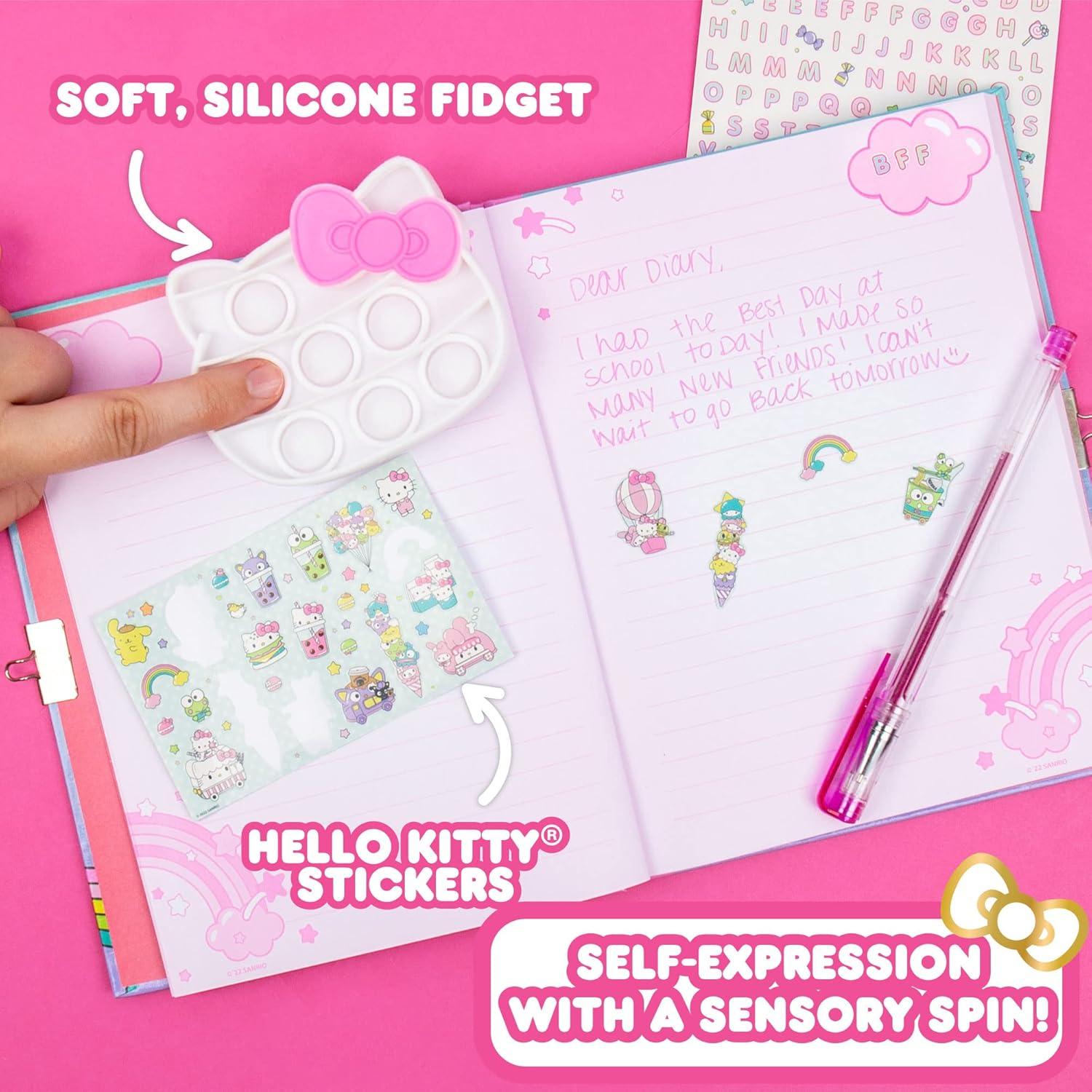 Diario Press N' Pop Hello Kitty con Juguete Antiestrés 60 Hojas