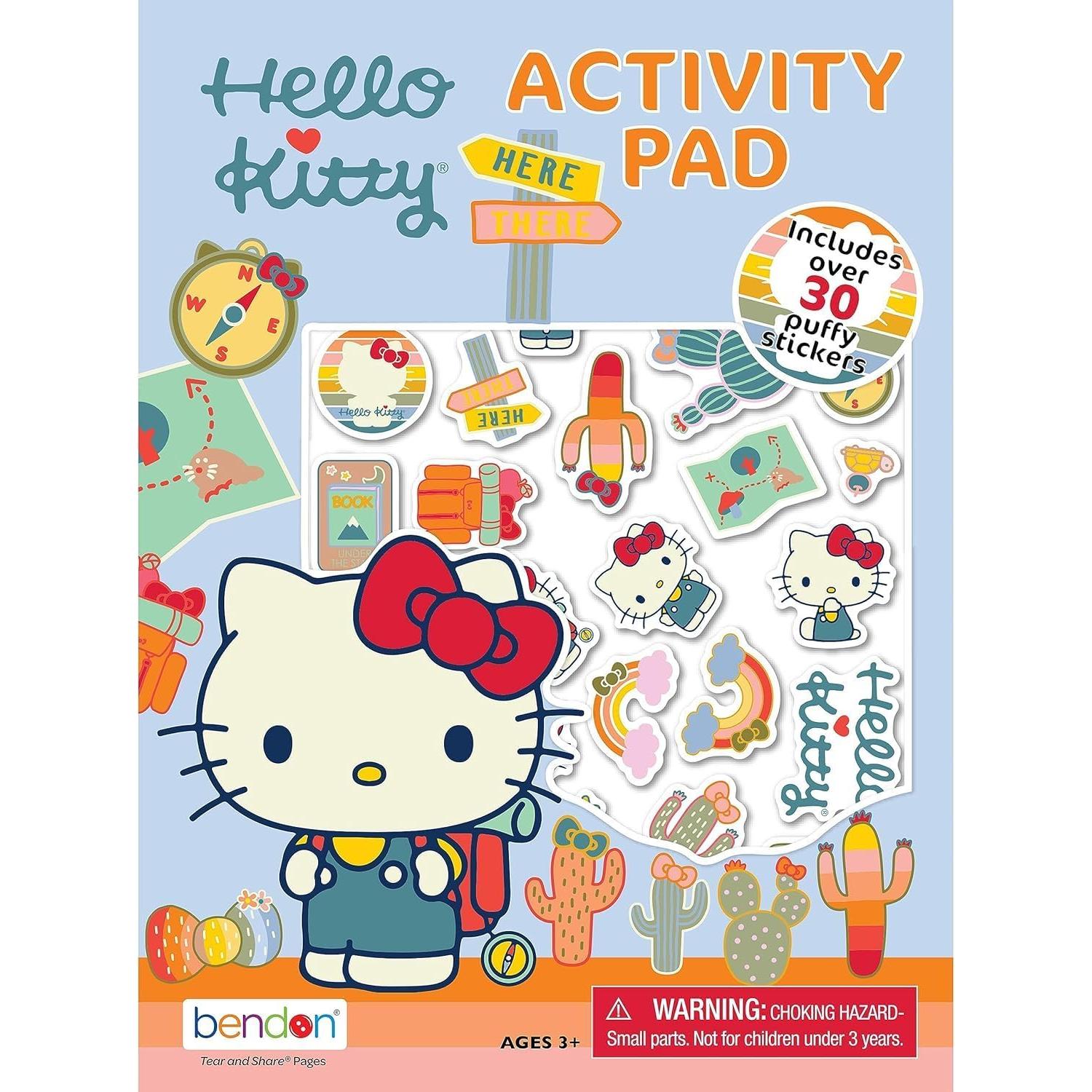 Conjunto de Libros para Colorear Hello Kitty - Actividades y Stickers