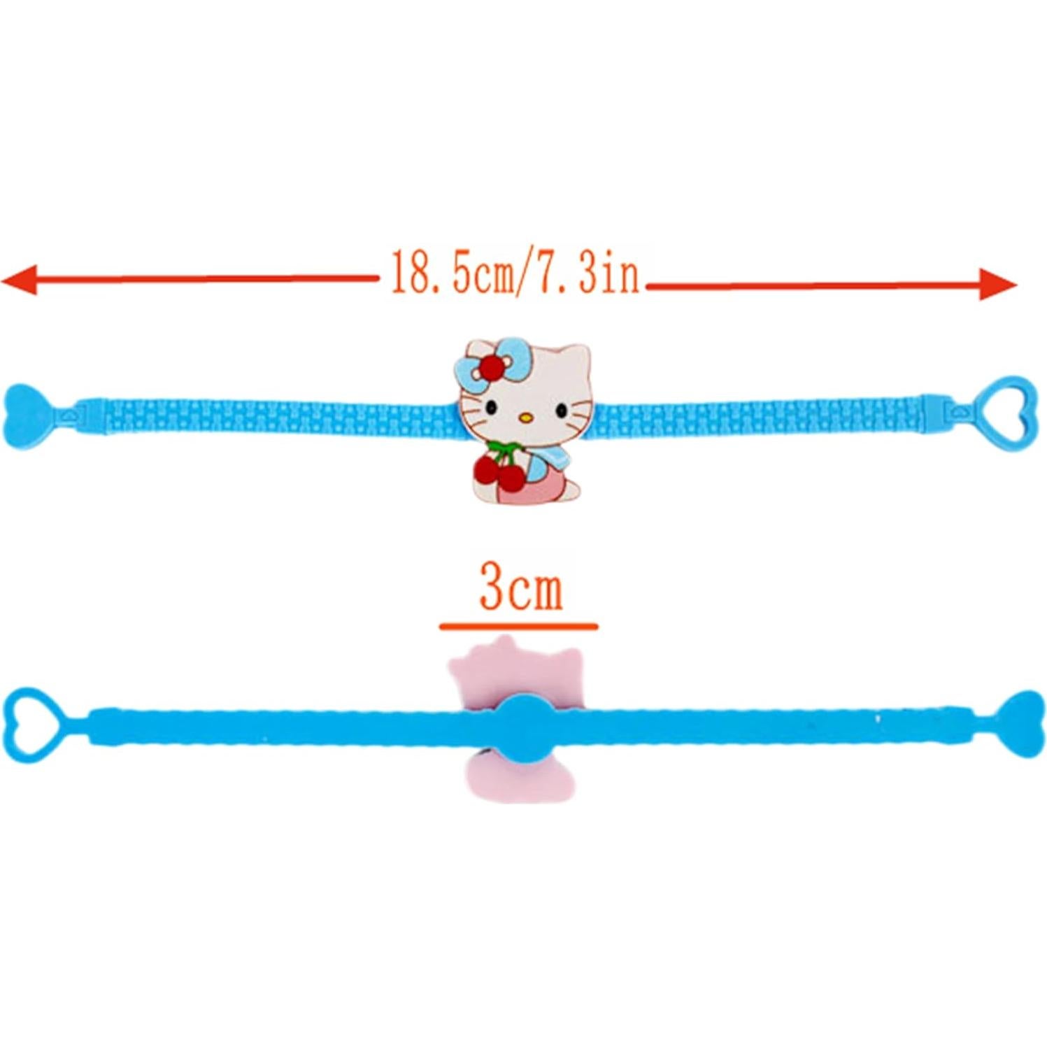 15 Pulseras de Goma Coloridas para Fiesta de Cumpleaños YAOSHUXIAN