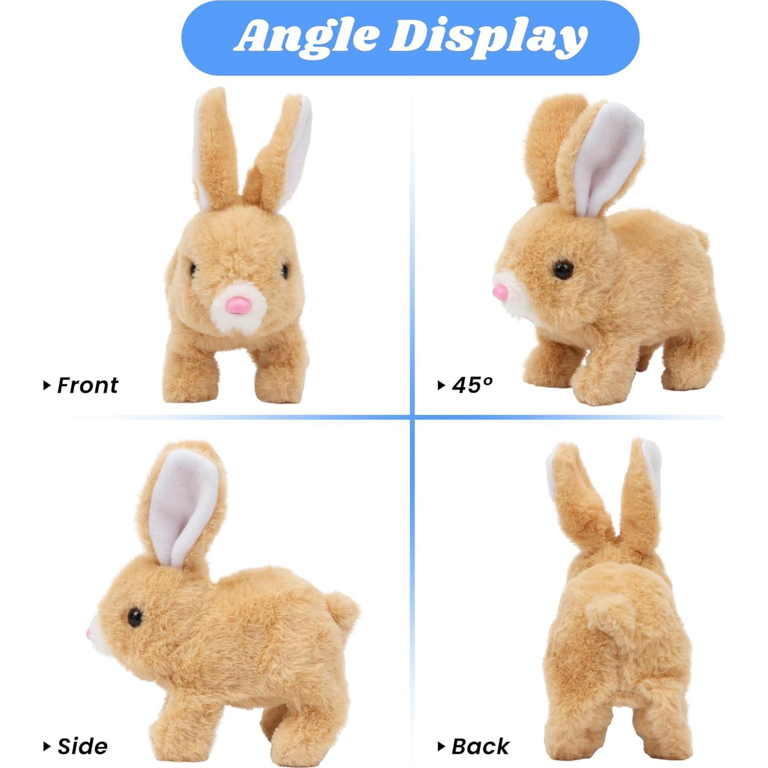 Conejo Saltarín Electrónico Hopearl Marrón 17.78 cm Interactivo