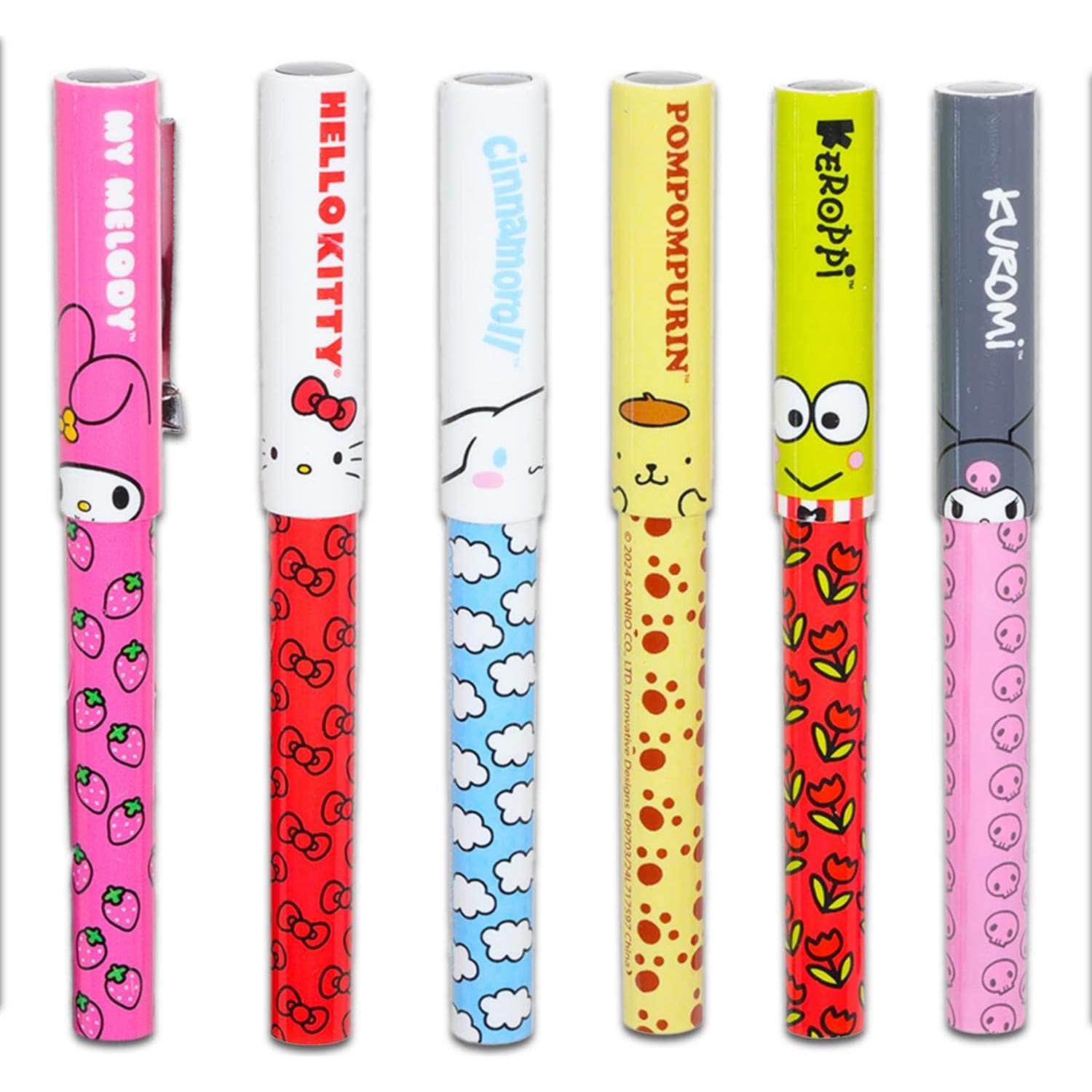 Conjunto de Fiesta de Bolígrafos Hello Kitty - 12 Piezas con Stickers