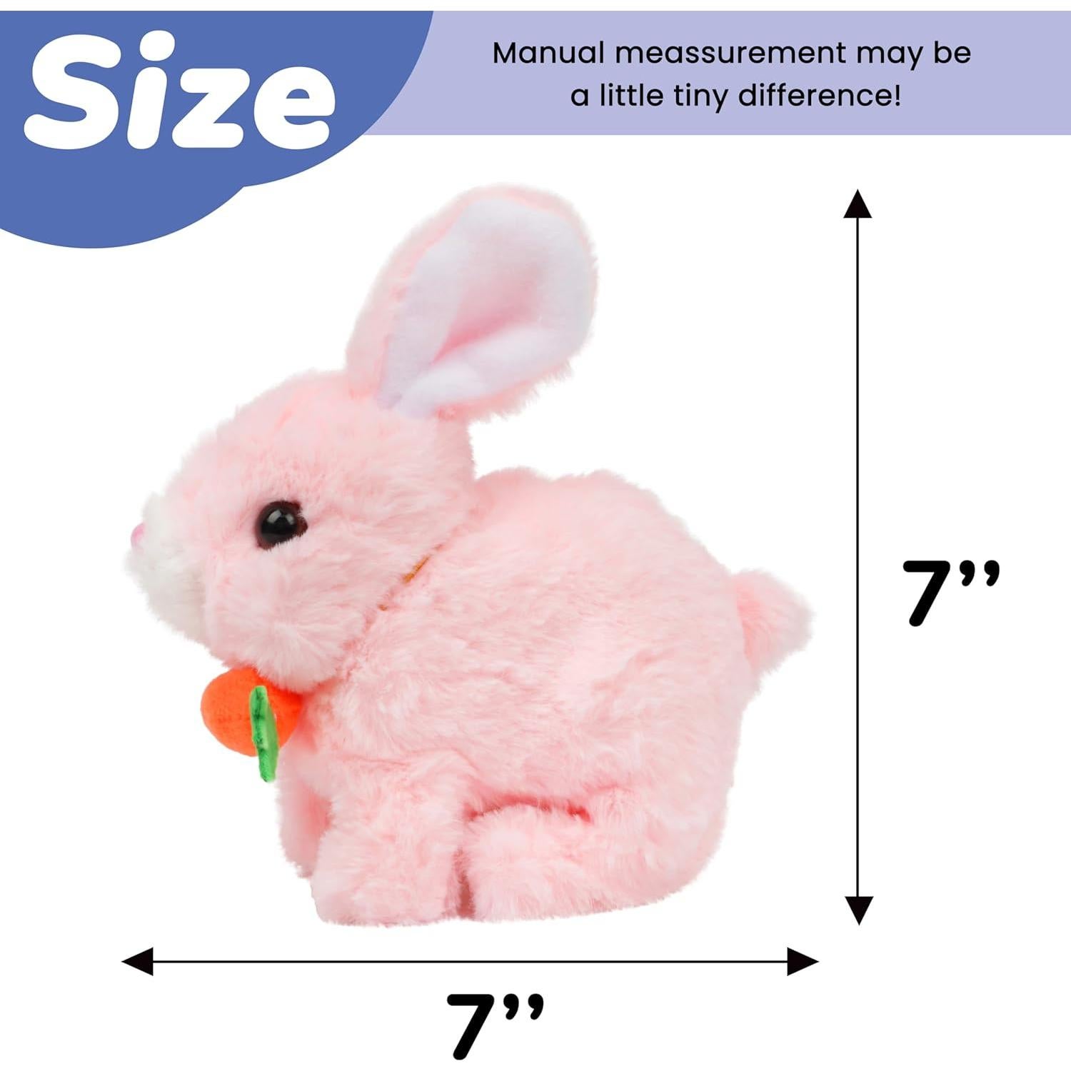 Conejo Saltarín Hopearl Rosa Interactivo 17,78 cm