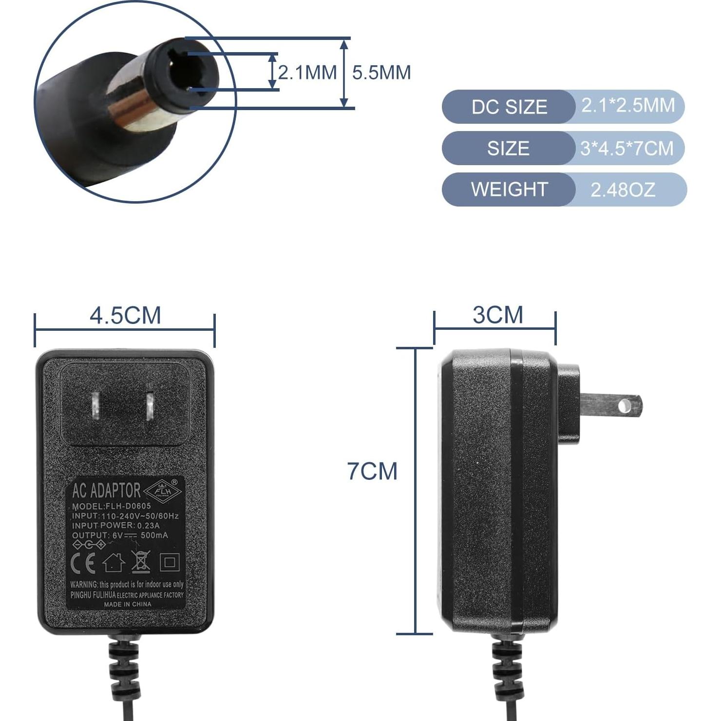 Cargador Universal 6V para Juguetes de Paseo - FLHFULIHUA