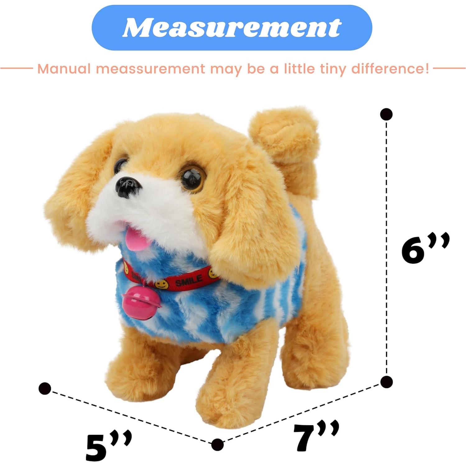 Perro Interactivo Hopearl Golden Retriever Chaleco Azul