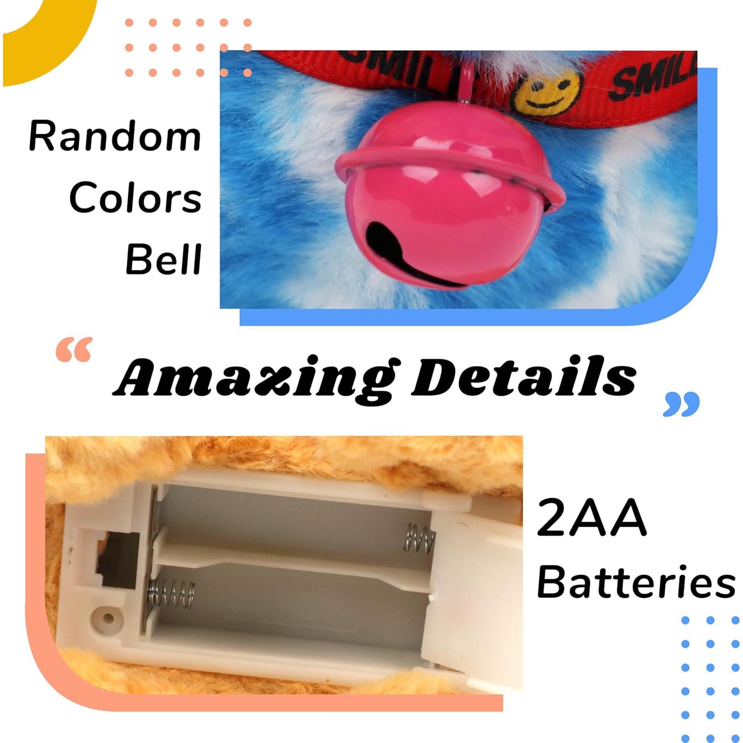 Perro Interactivo Hopearl Golden Retriever Chaleco Azul