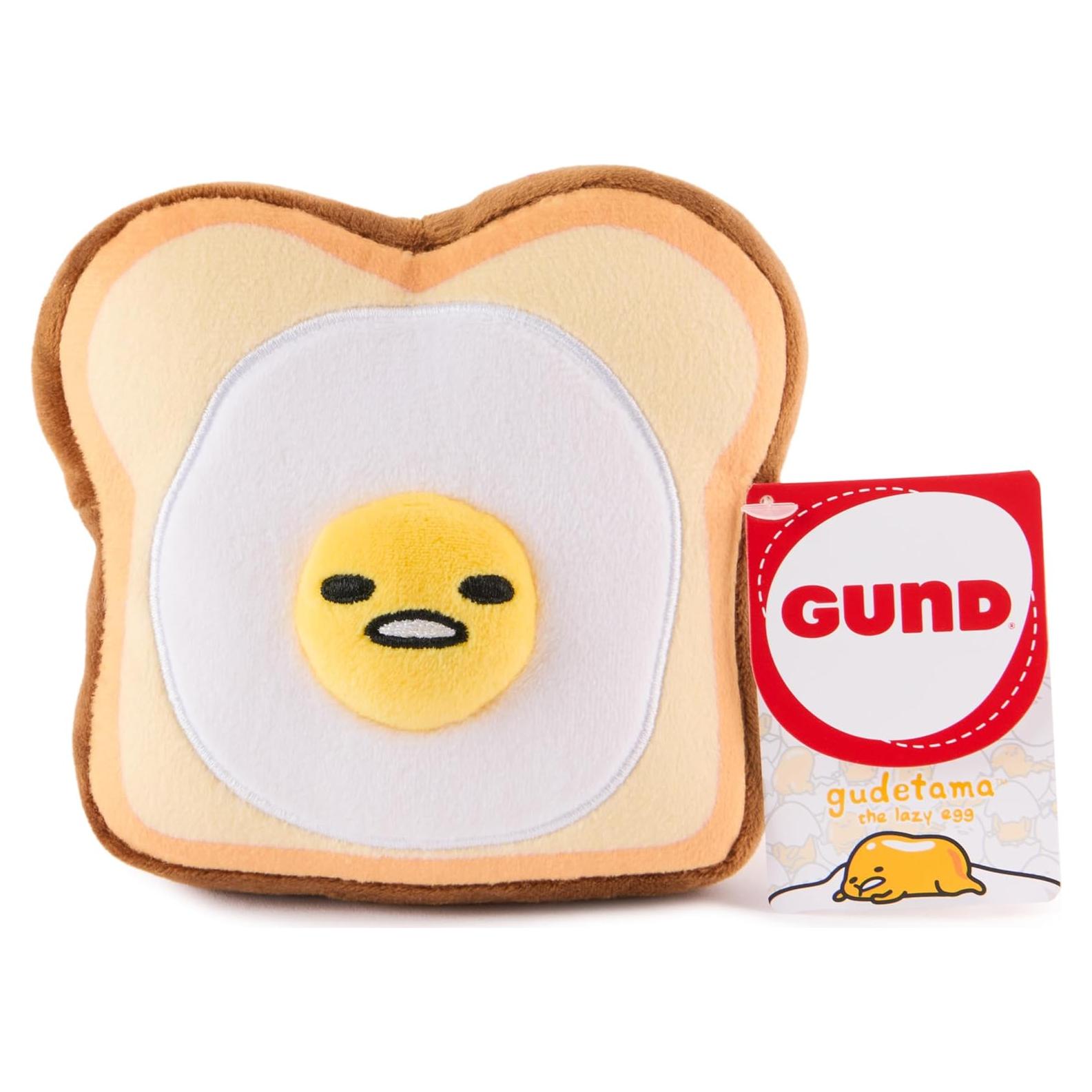 Peluche Gudetama GUND 12.7 cm Tostada de Huevo Kawaii