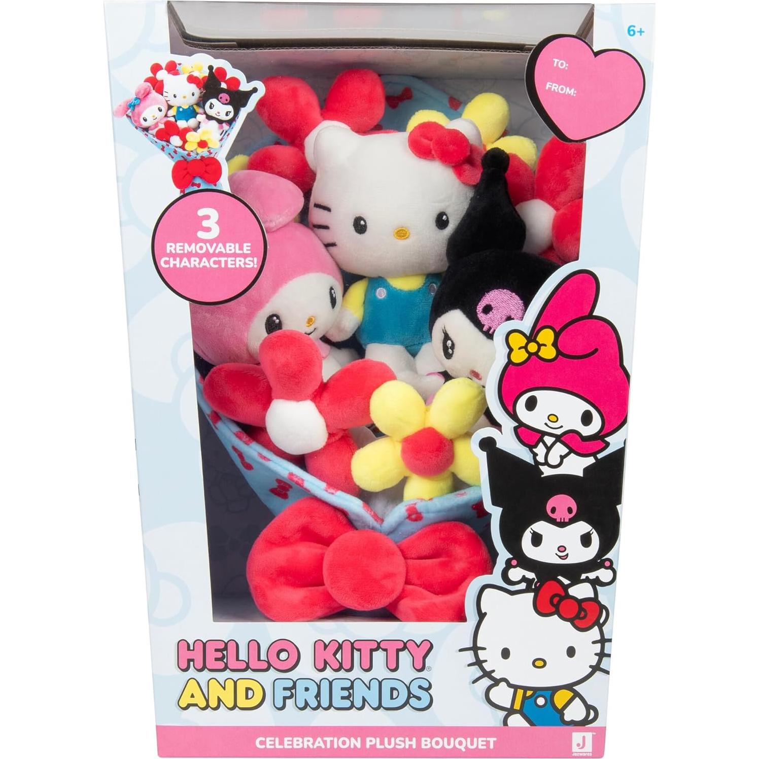 Ramo de Celebración Hello Kitty y Amigos - 9 Peluches 30 cm