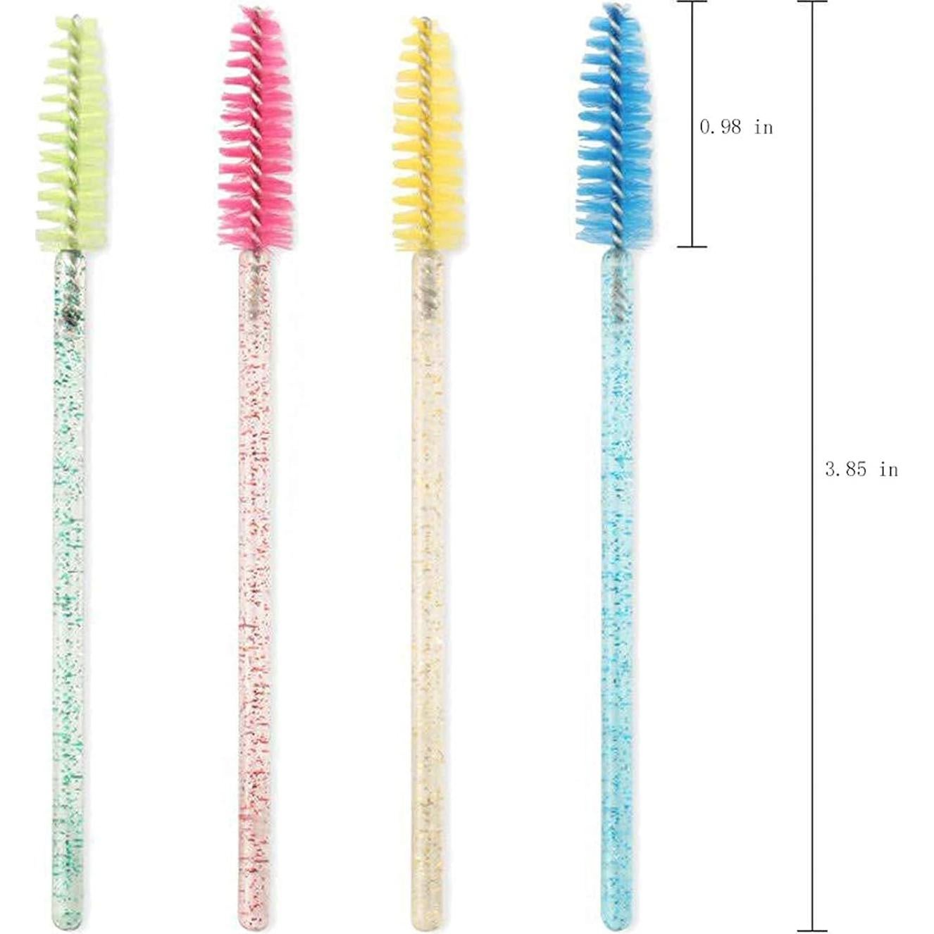 Cepillos de Pestañas Desechables i-Laesh 100 Pcs Cristal Rosa