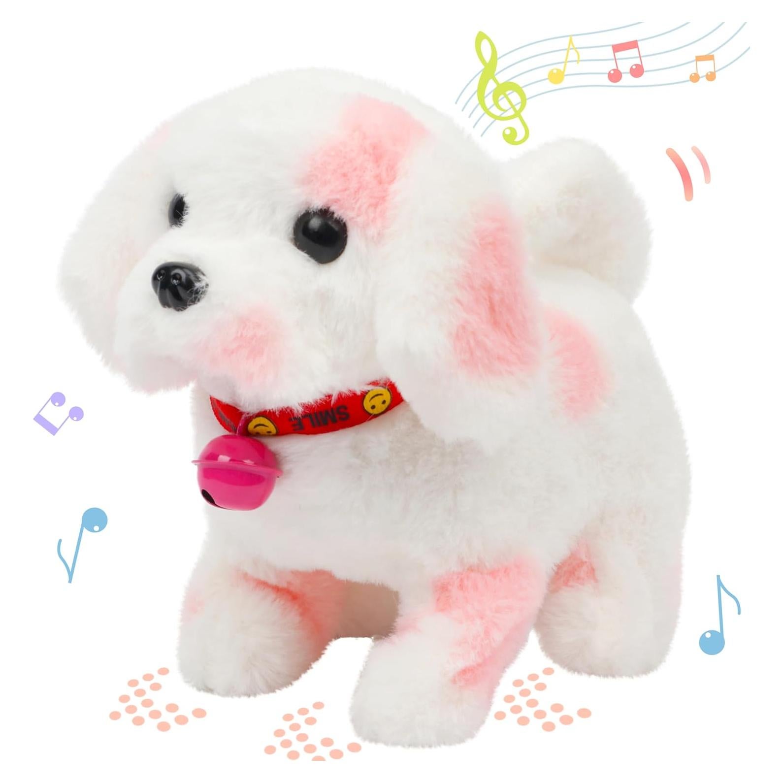 Perro Interactivo Hopearl Rosa 17.78 cm con Sonido