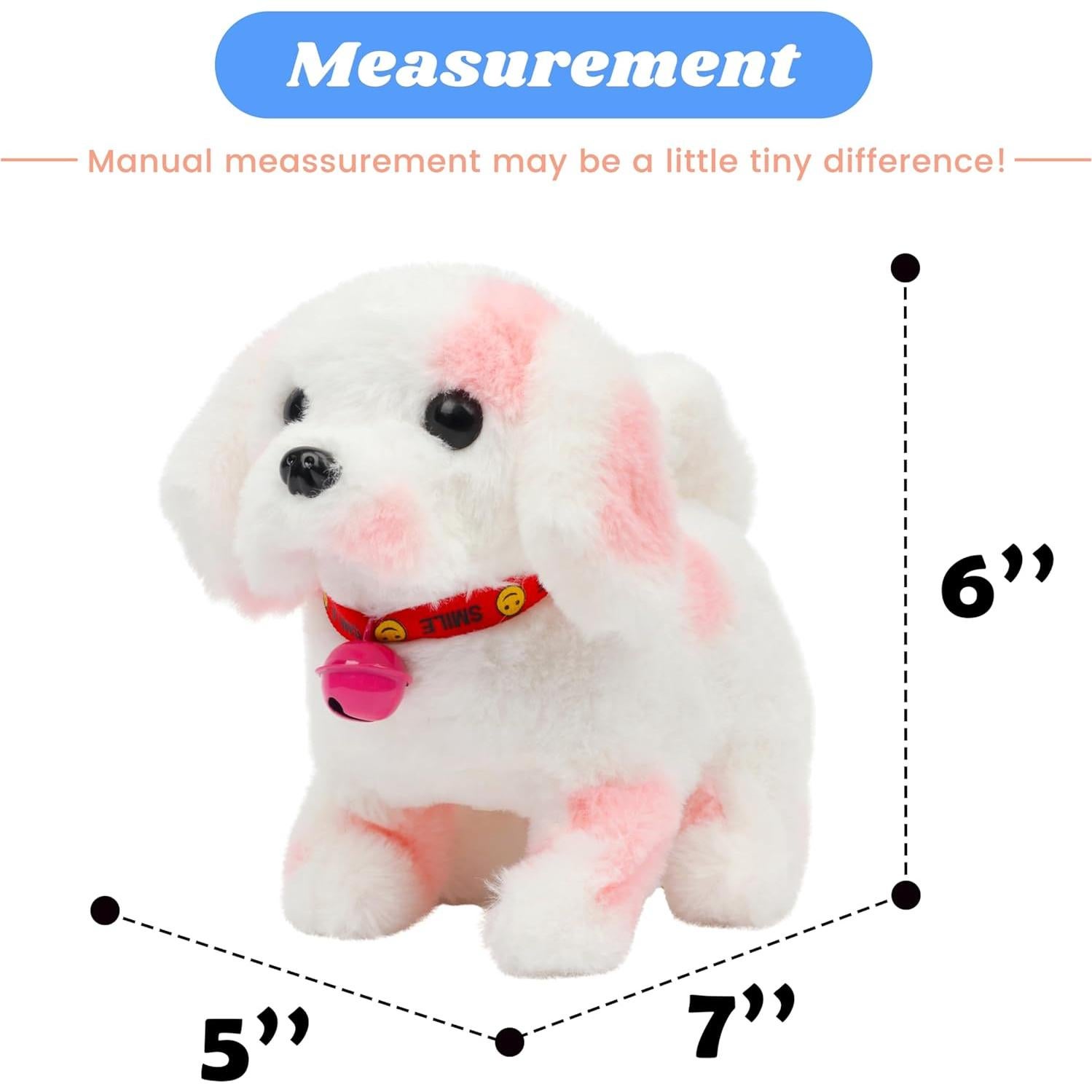 Perro Interactivo Hopearl Rosa 17.78 cm con Sonido