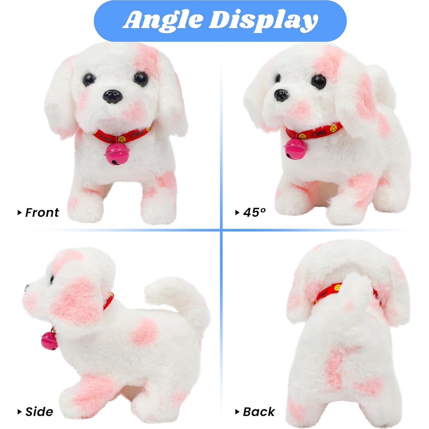 Perro Interactivo Hopearl Rosa 17.78 cm con Sonido