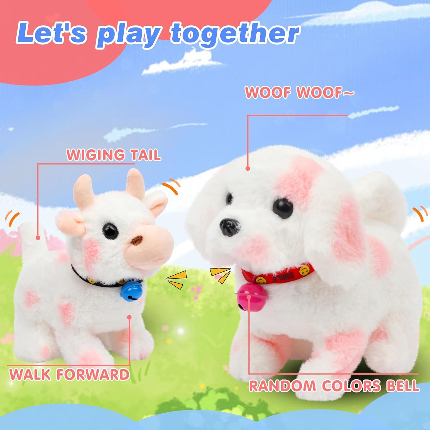 Perro Interactivo Hopearl Rosa 17.78 cm con Sonido