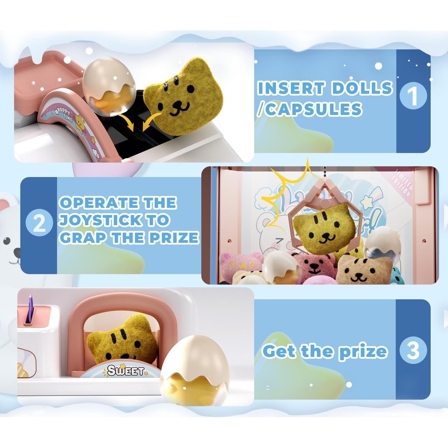 Mini Máquina de Garras Joyfox para Niños 6-8 Años - Dispensador de Juguetes