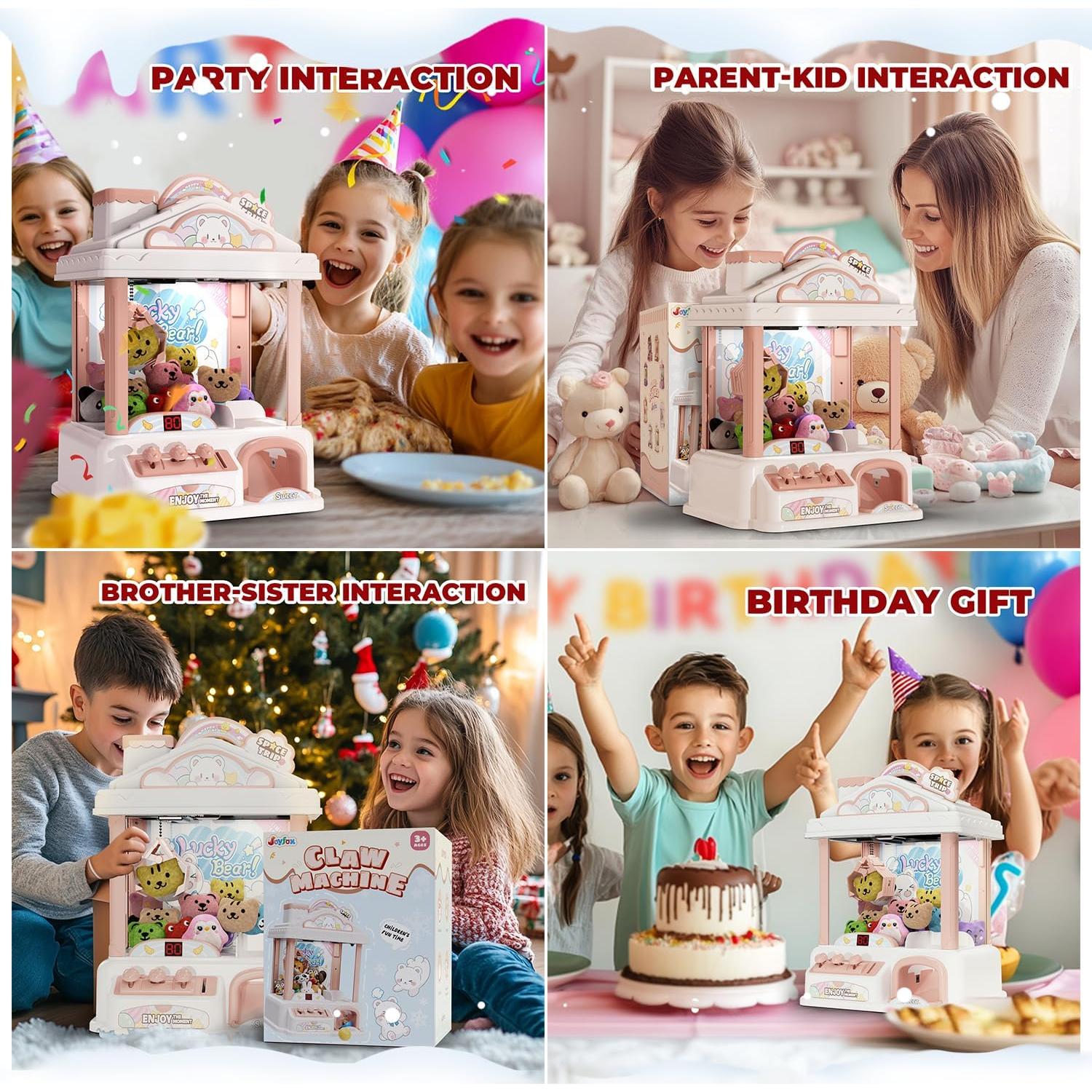 Mini Máquina de Garras Joyfox para Niños 6-8 Años - Dispensador de Juguetes