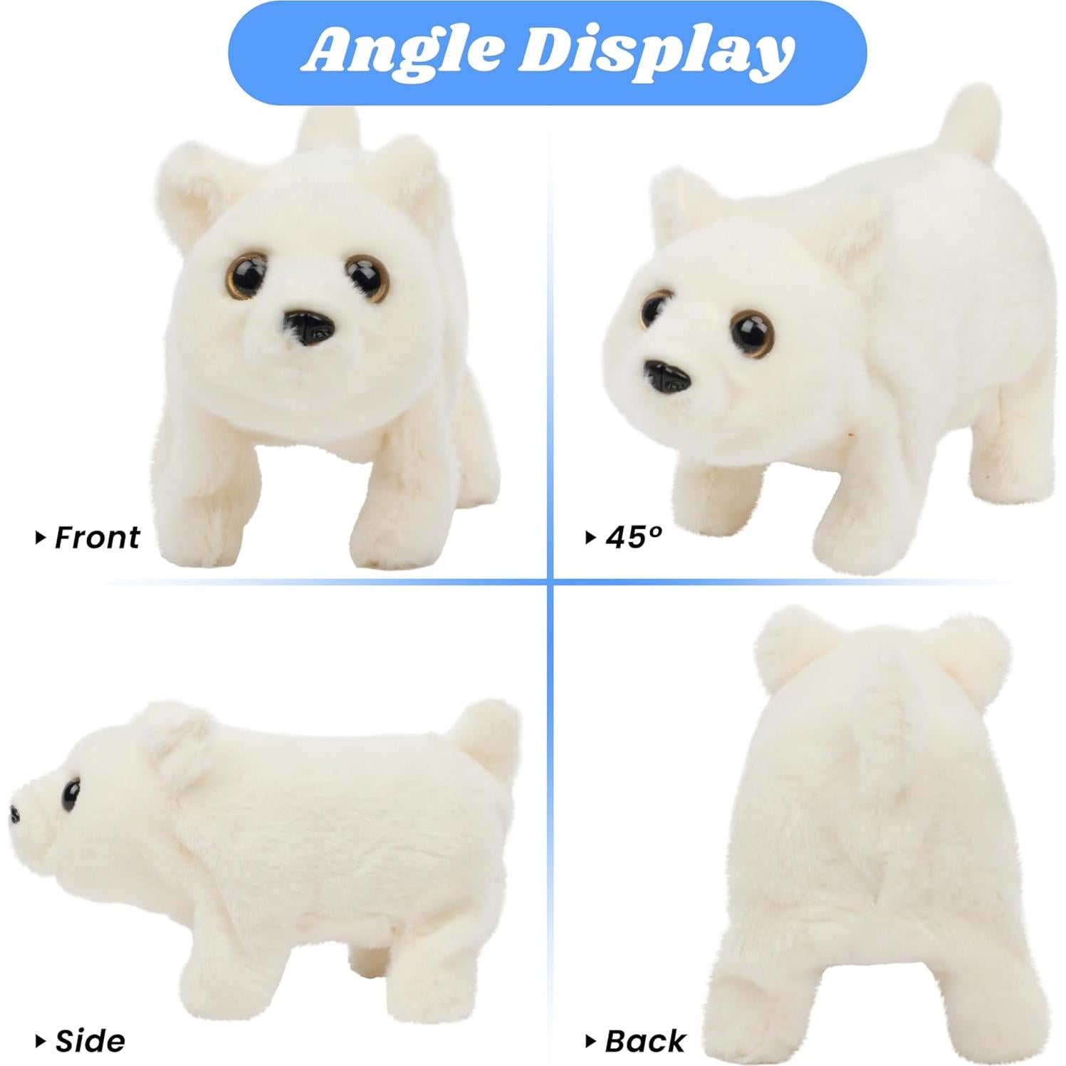 Oso Polar Interactivo Hopearl 22.86 cm con Sonidos y Movimientos