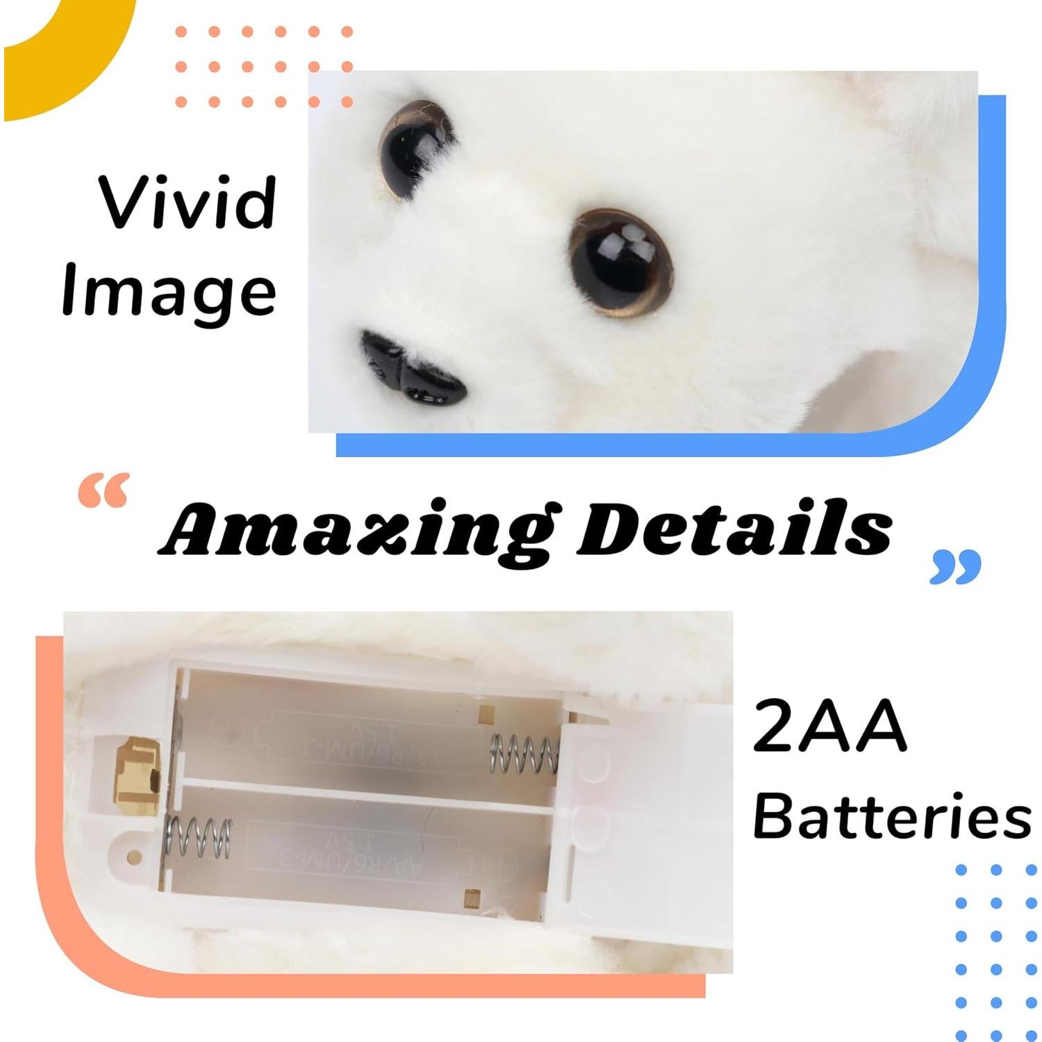 Oso Polar Interactivo Hopearl 22.86 cm con Sonidos y Movimientos