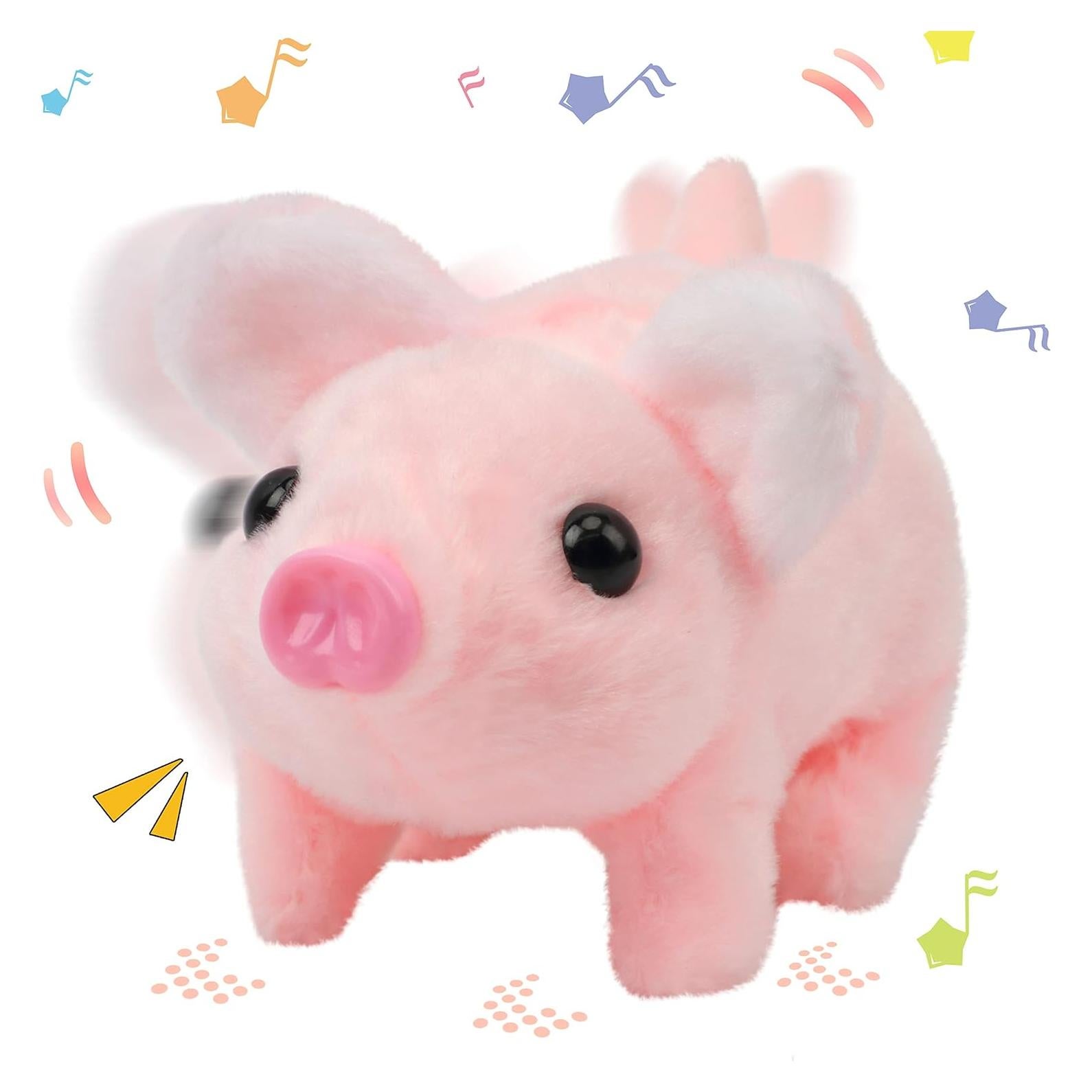 Cerdo Andante Hopearl Juguete Interactivo Rosa 20 cm