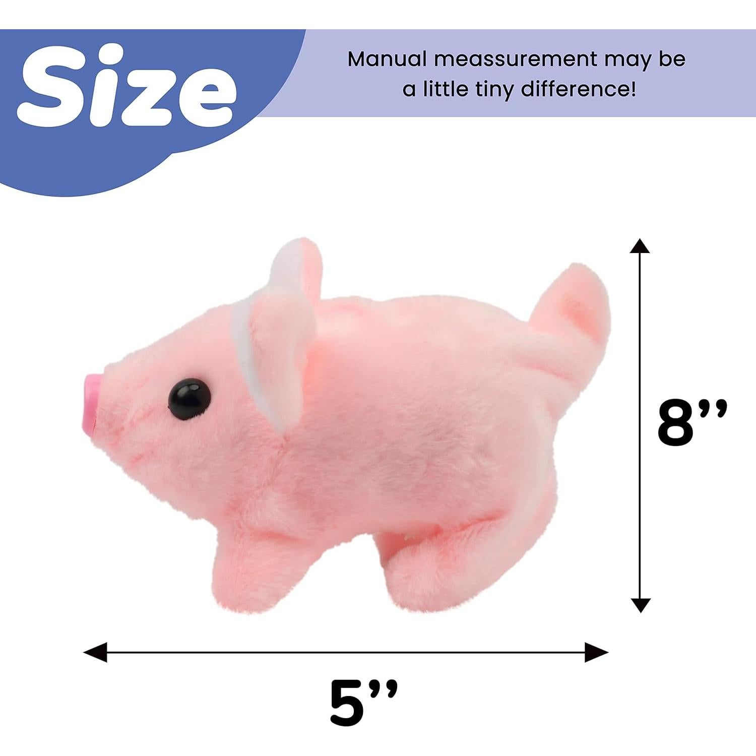 Cerdo Andante Hopearl Juguete Interactivo Rosa 20 cm