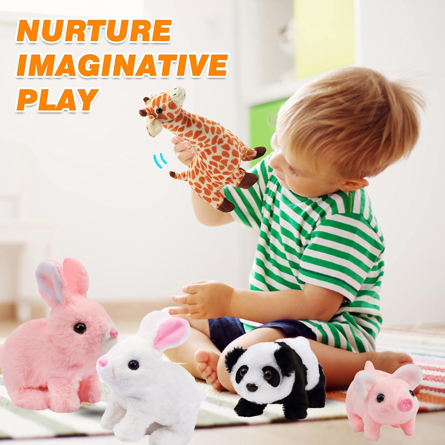 Cerdo Andante Hopearl Juguete Interactivo Rosa 20 cm