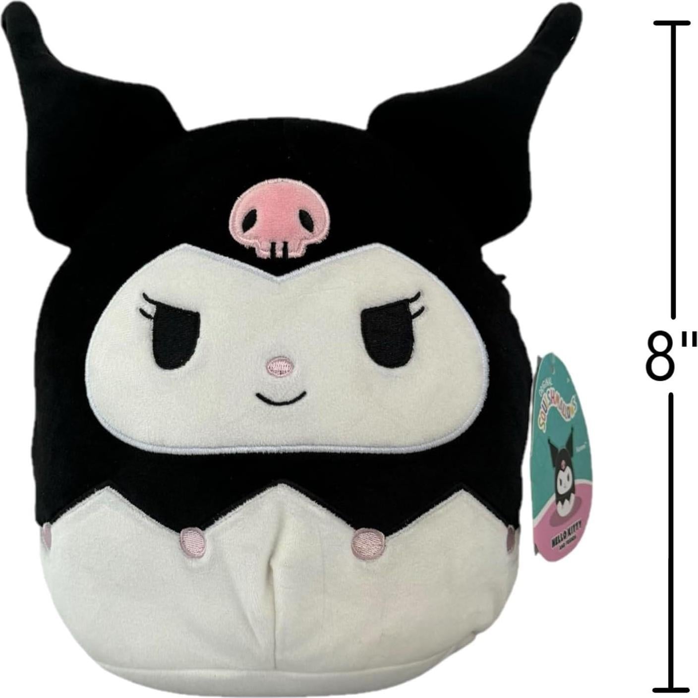 Peluche Squishmallows Kuromi Kellytoy 20 cm Sanrio