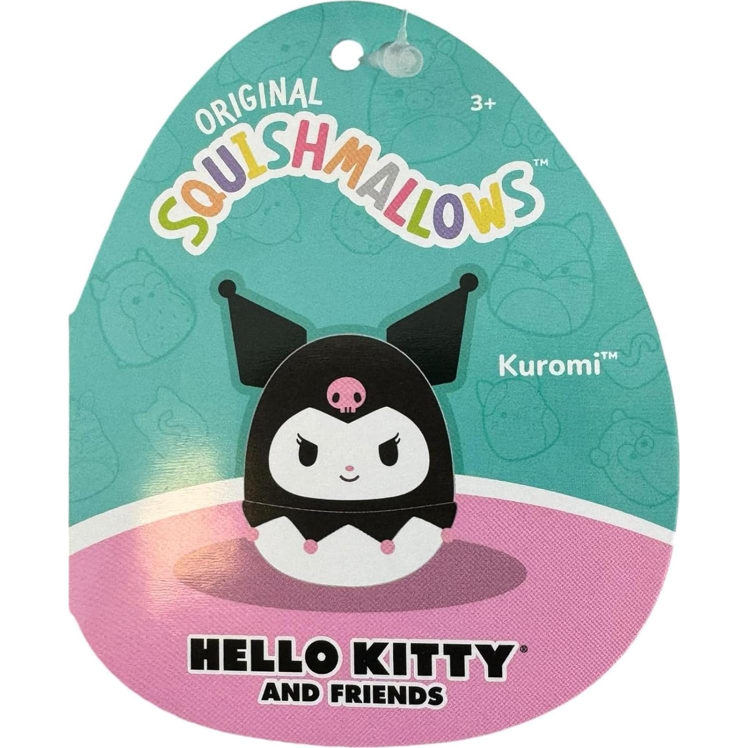 Peluche Squishmallows Kuromi Kellytoy 20 cm Sanrio