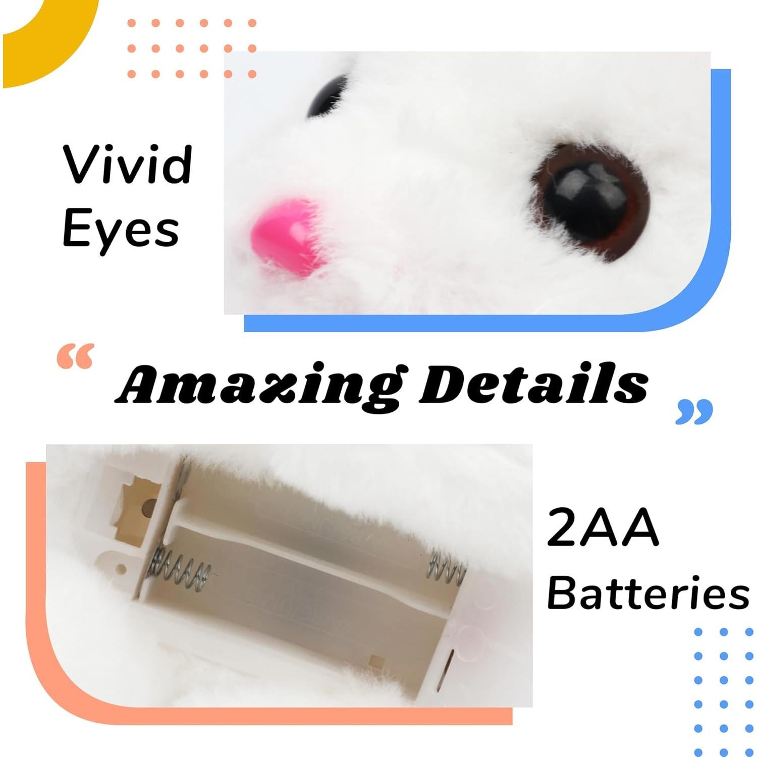 Conejito Chubby Hopearl Interactivo 17.78 cm con Sonidos