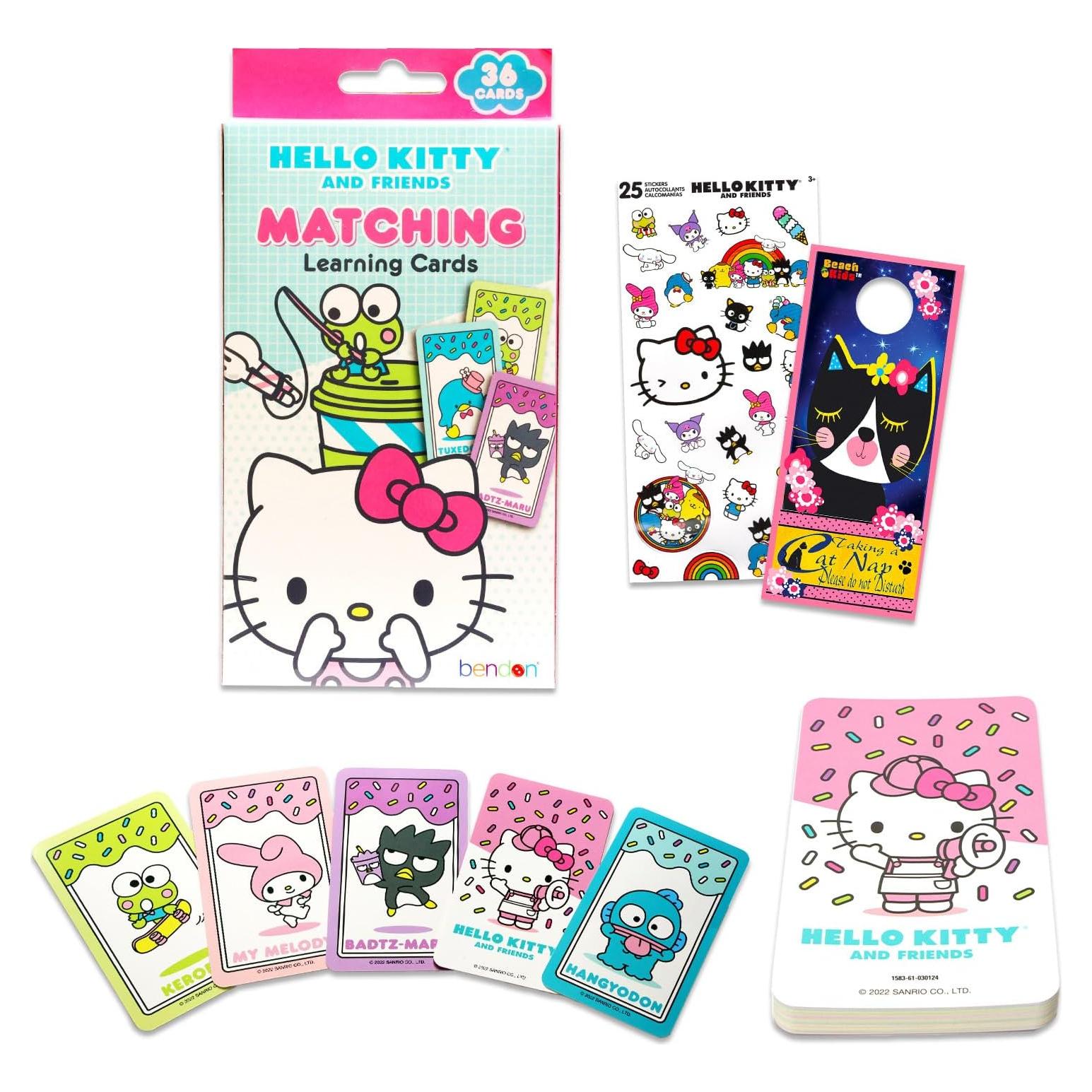 Juego de Cartas Educativas Hello Kitty - Memoria y Emparejamiento