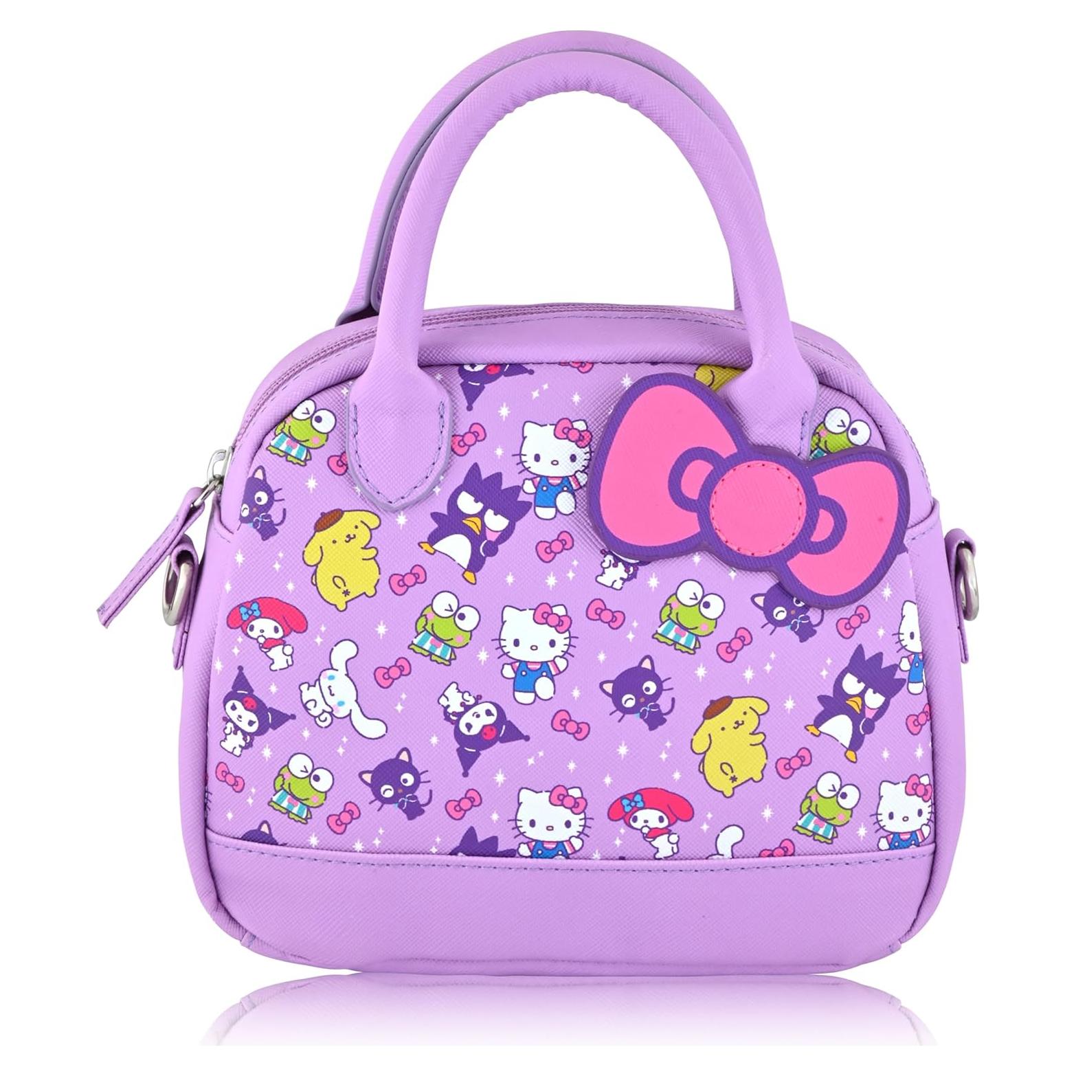 Bolso Cruzado Mini Hello Kitty Sanrio para Mujeres - Morado