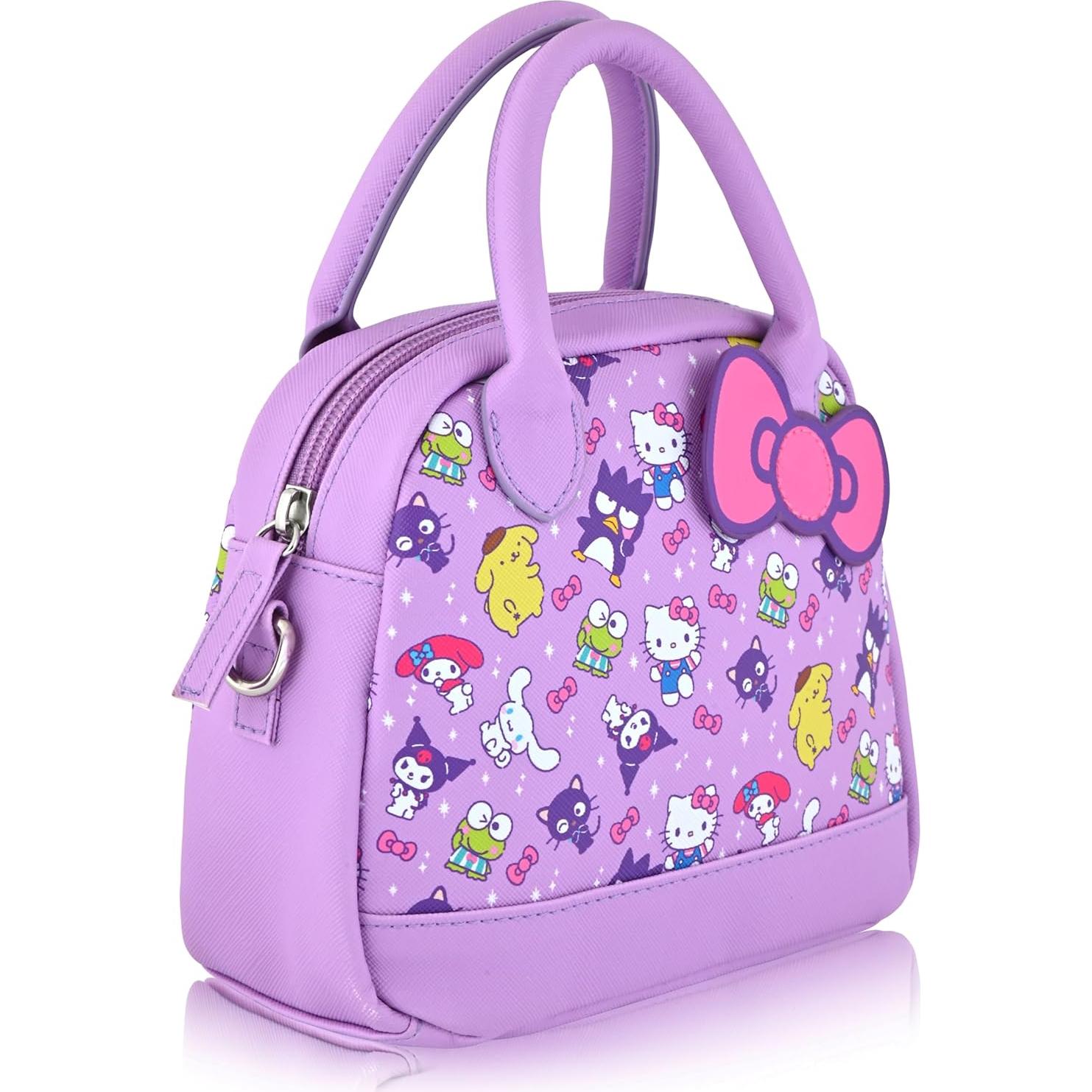 Bolso Cruzado Mini Hello Kitty Sanrio para Mujeres - Morado