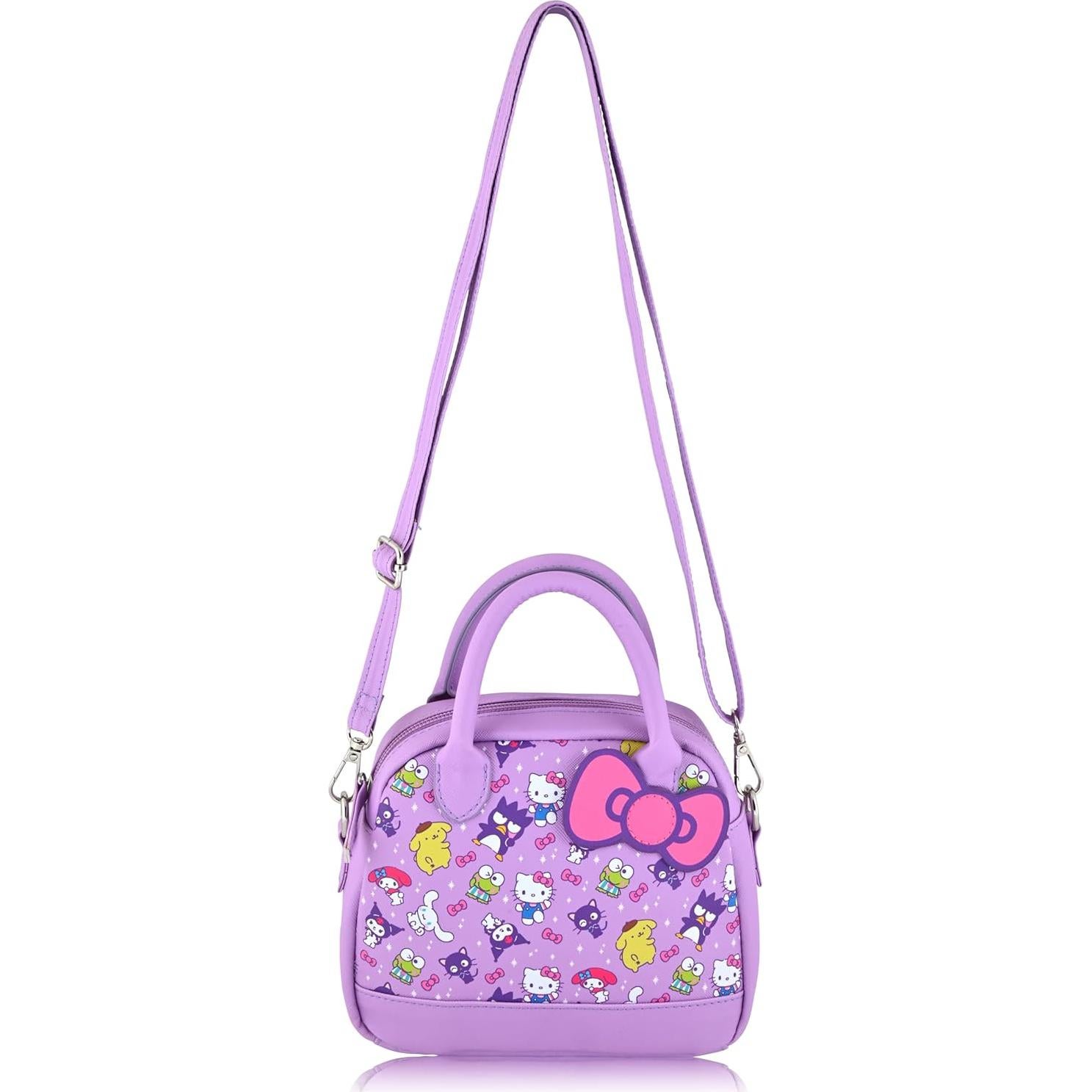 Bolso Cruzado Mini Hello Kitty Sanrio para Mujeres - Morado