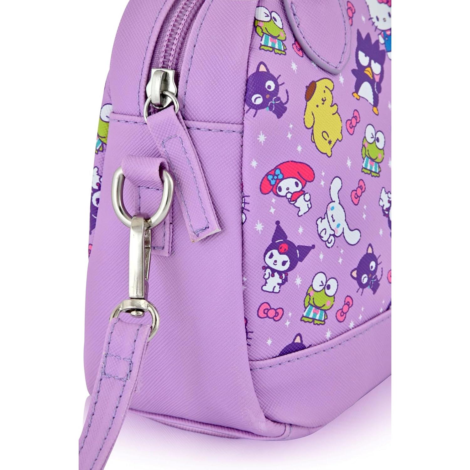 Bolso Cruzado Mini Hello Kitty Sanrio para Mujeres - Morado