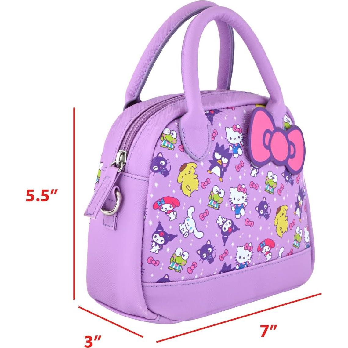 Bolso Cruzado Mini Hello Kitty Sanrio para Mujeres - Morado