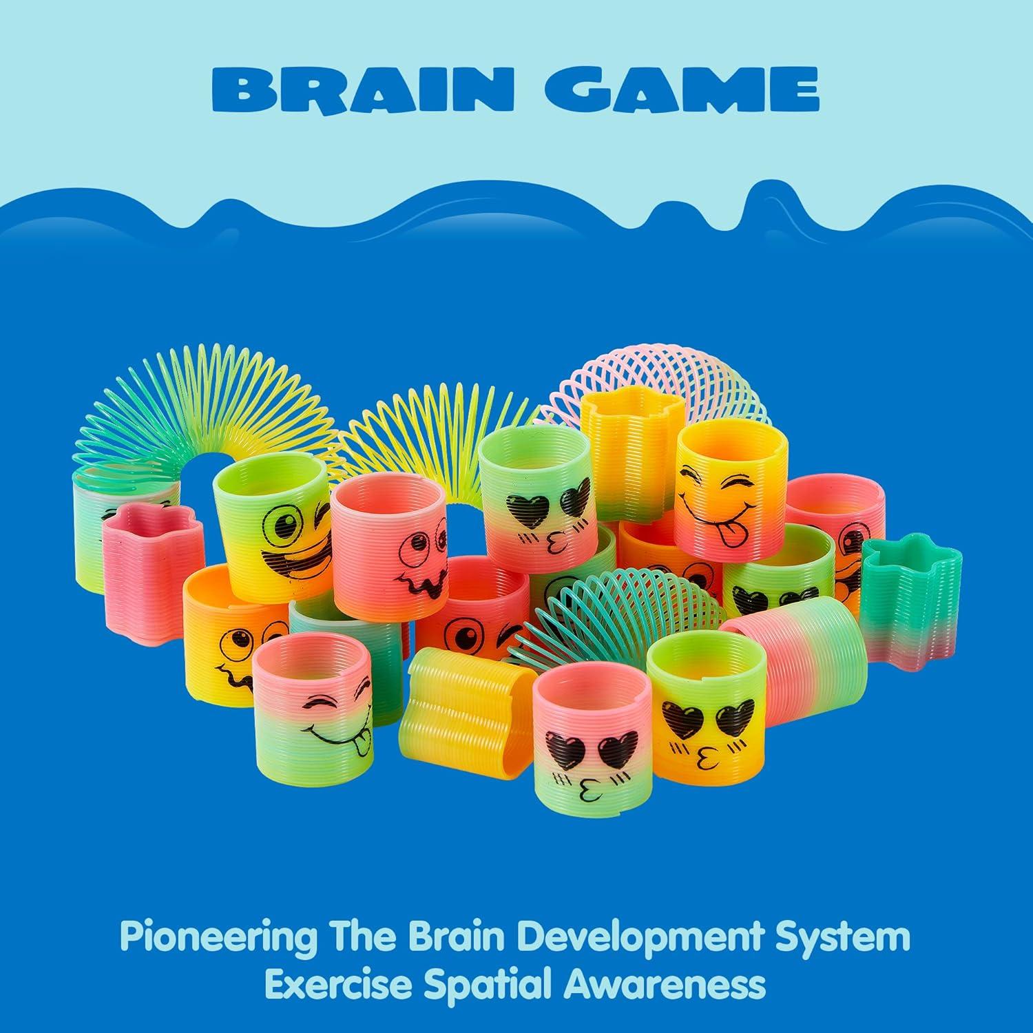 30 Juguetes de Resorte Mini JOYIN Arcoíris Antiestrés