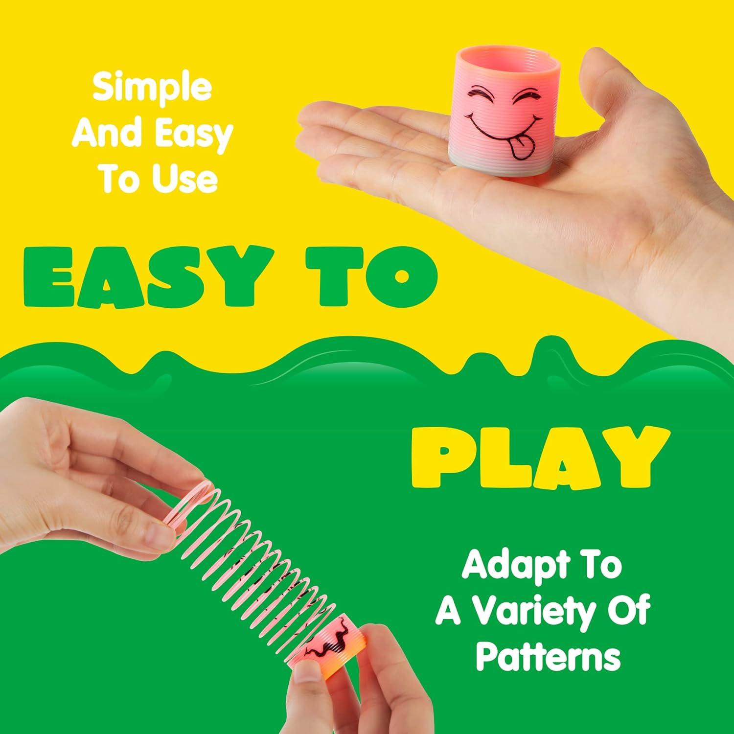 30 Juguetes de Resorte Mini JOYIN Arcoíris Antiestrés