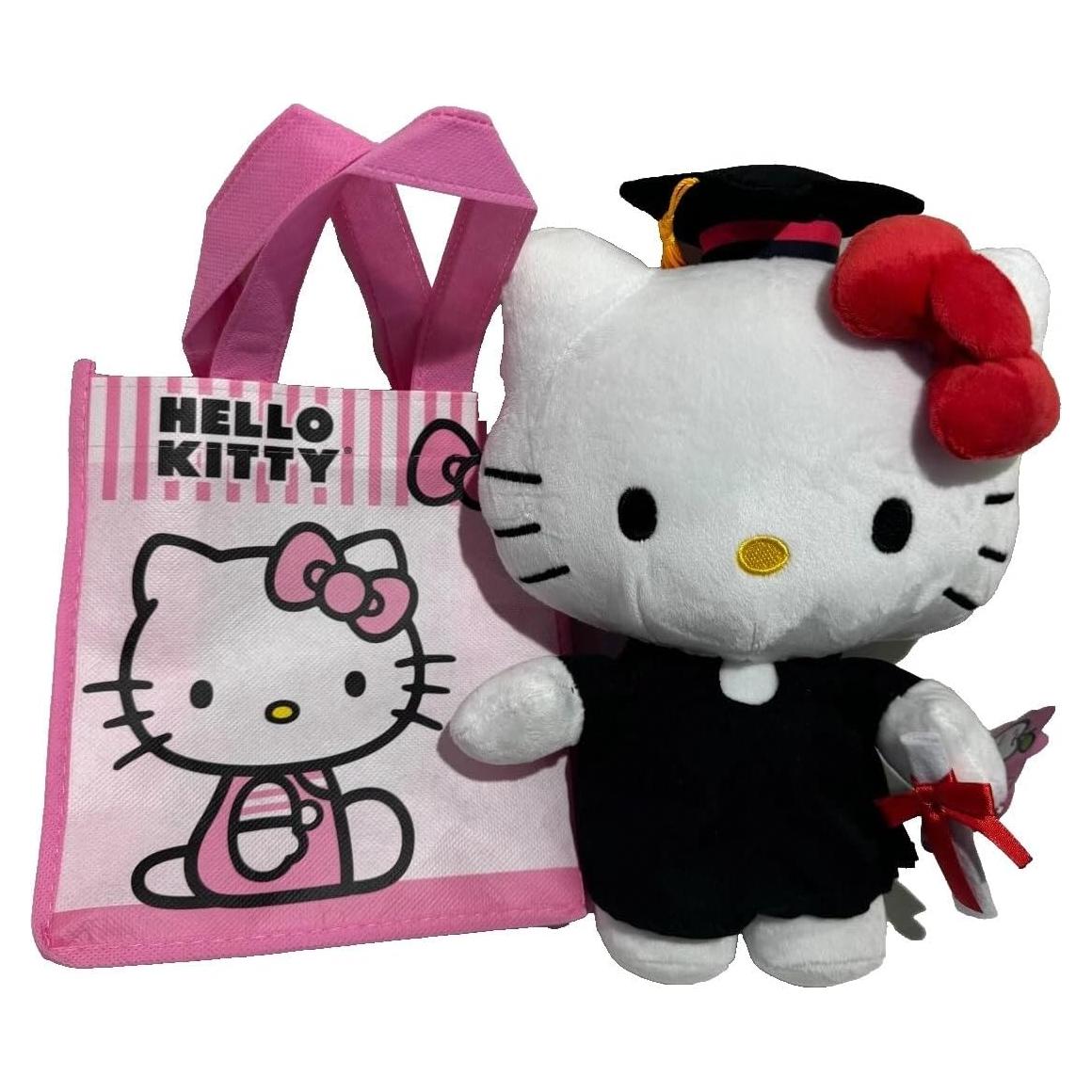 Peluche Hello Kitty Graduación 26.67 cm con Toga y Birrete