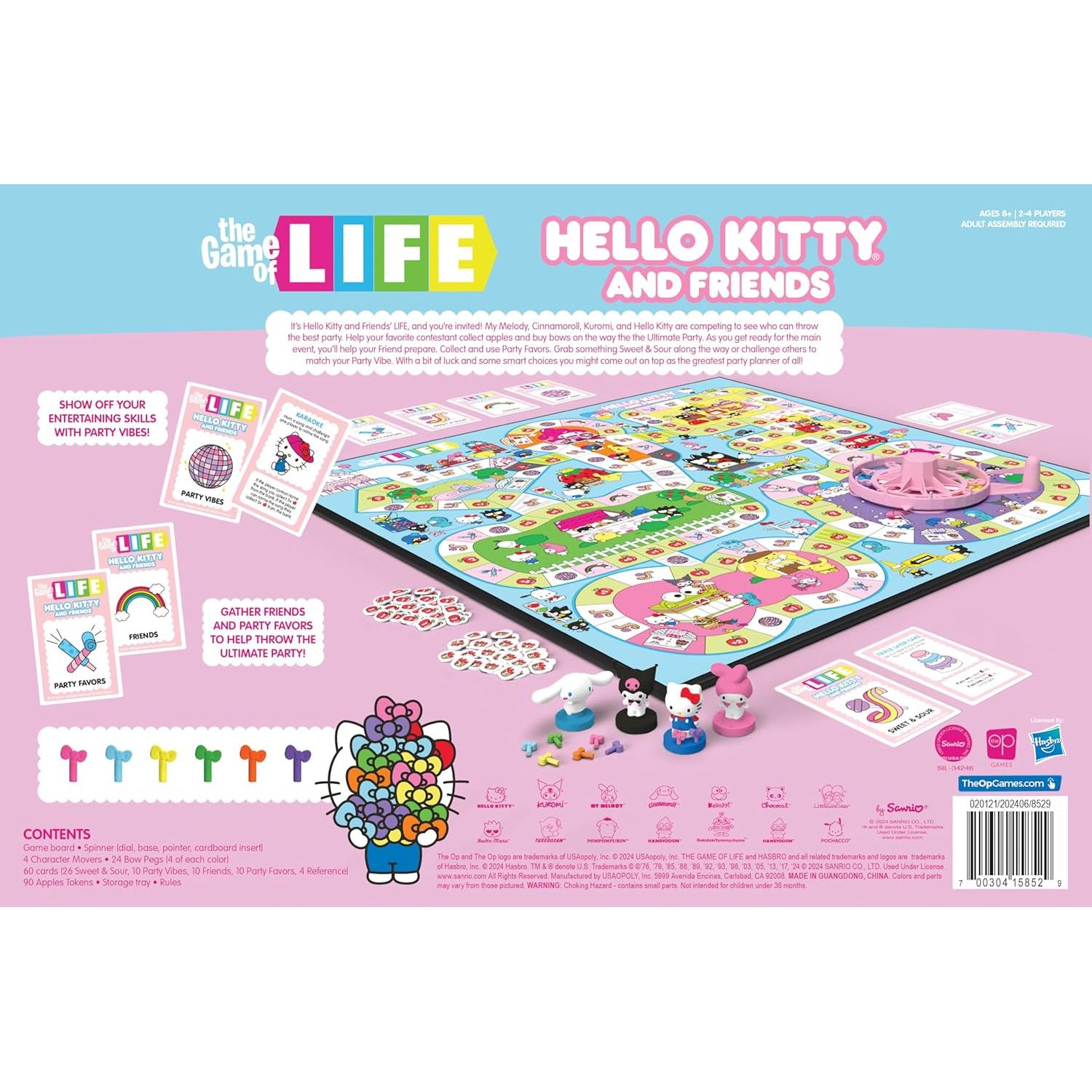 Juego de Mesa Hello Kitty y Amigos - La Vida, 0.94 kg, 8+ años