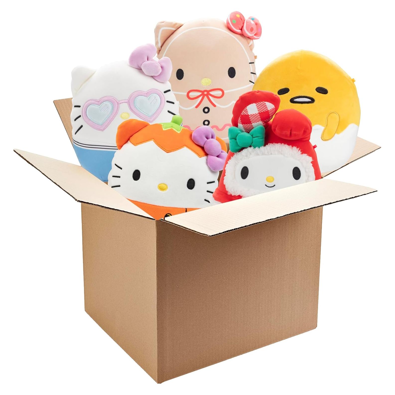 Squishmallows Caja Misteriosa Hello Kitty - Set de 3 Peluches 20.32 cm