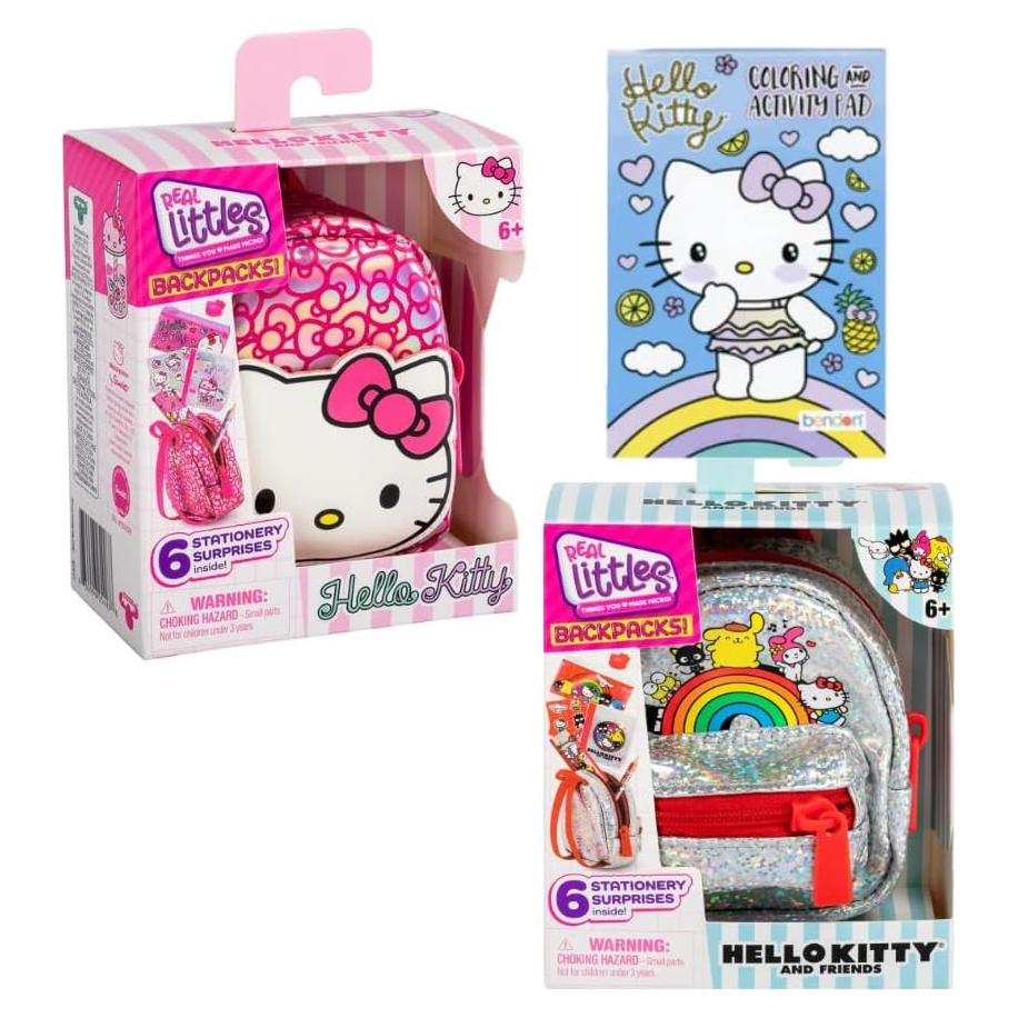 Mochilas de Juguete Hello Kitty y Amigos 2-Pack con Sorpresas