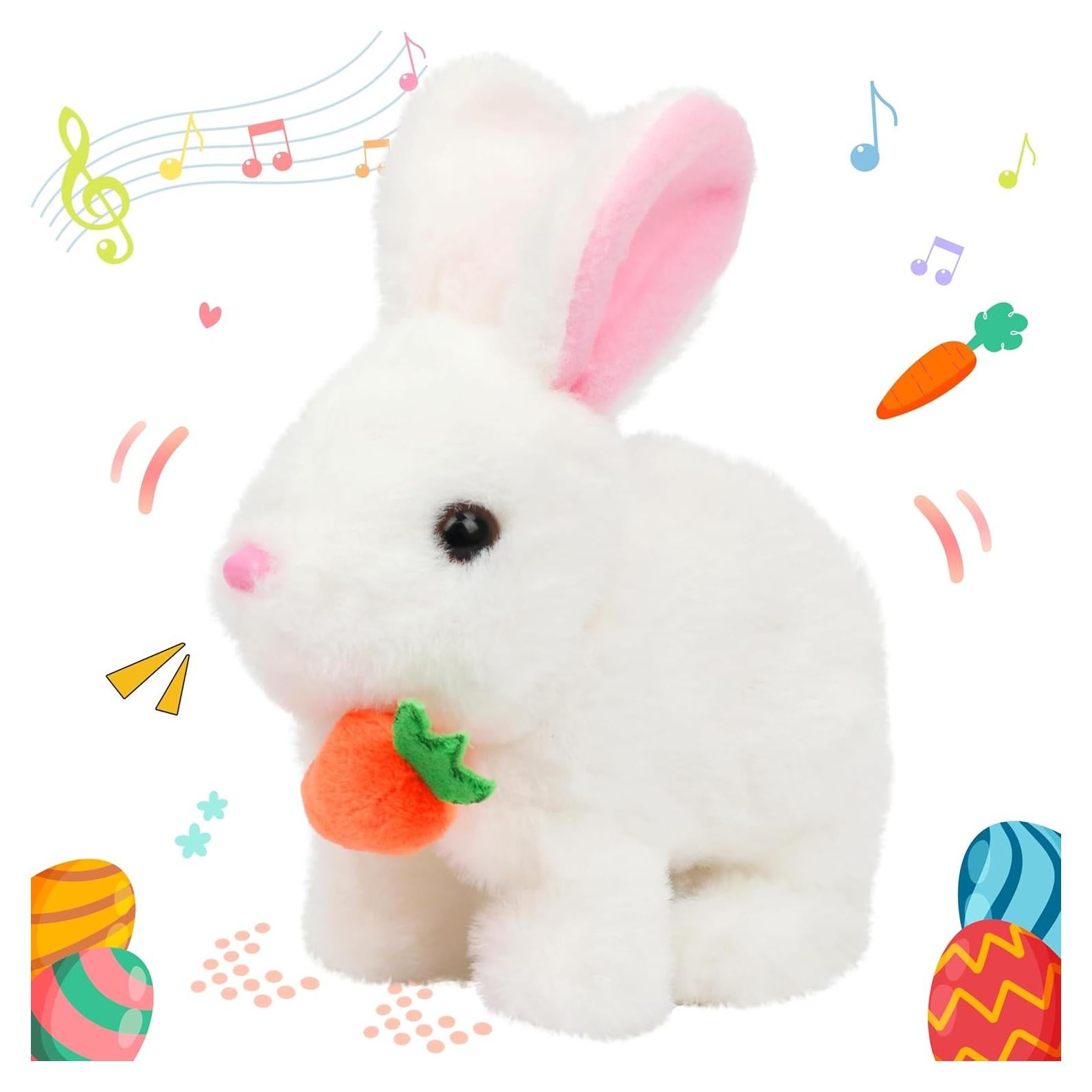 Conejo Saltarín Hopearl Interactivo con Zanahoria 17.78 cm